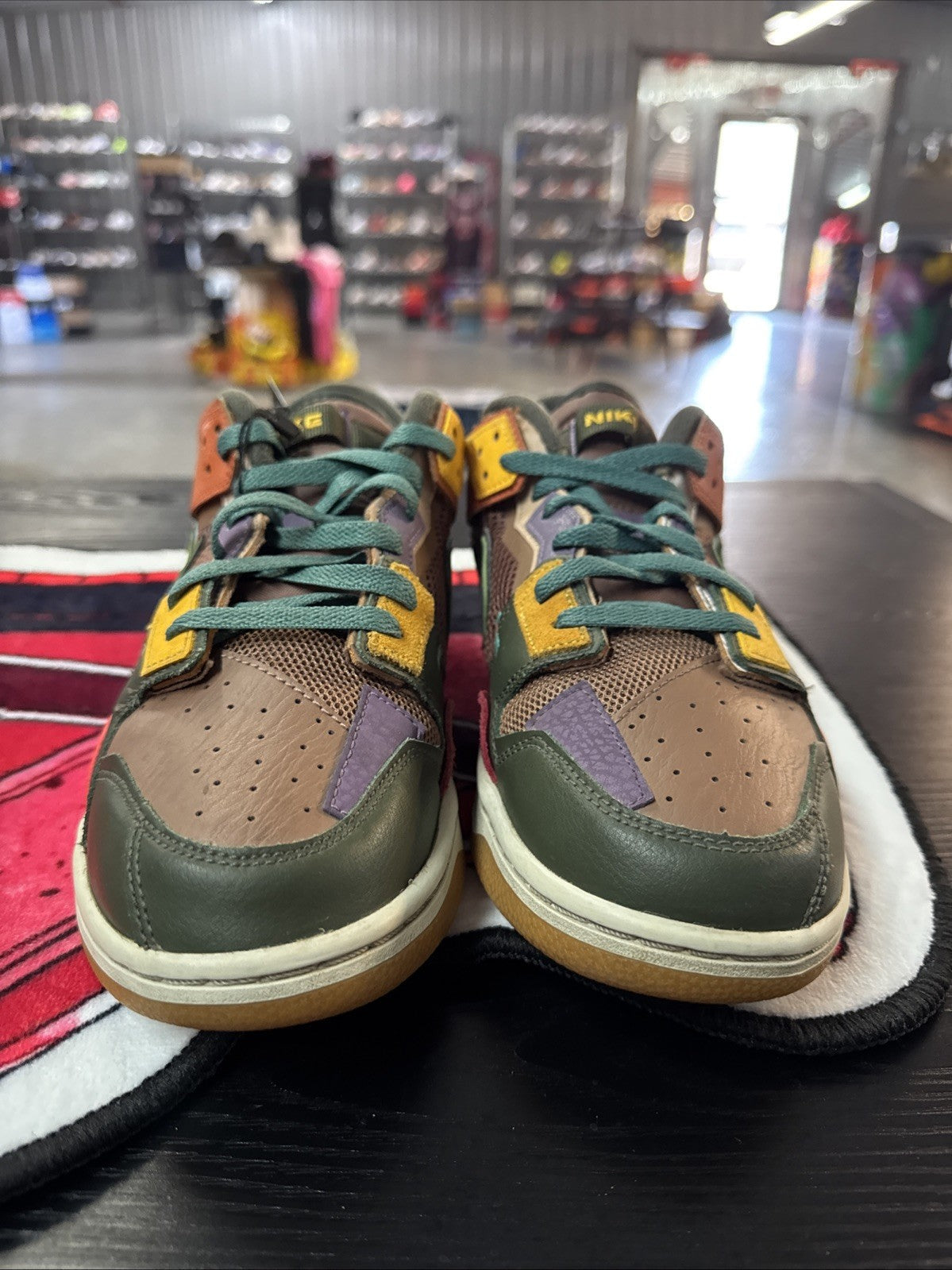 Nike Dunk Low Scrap Archaeo Brown Green Colorblock | Replacement Box - Size 10 - product image from the listing.