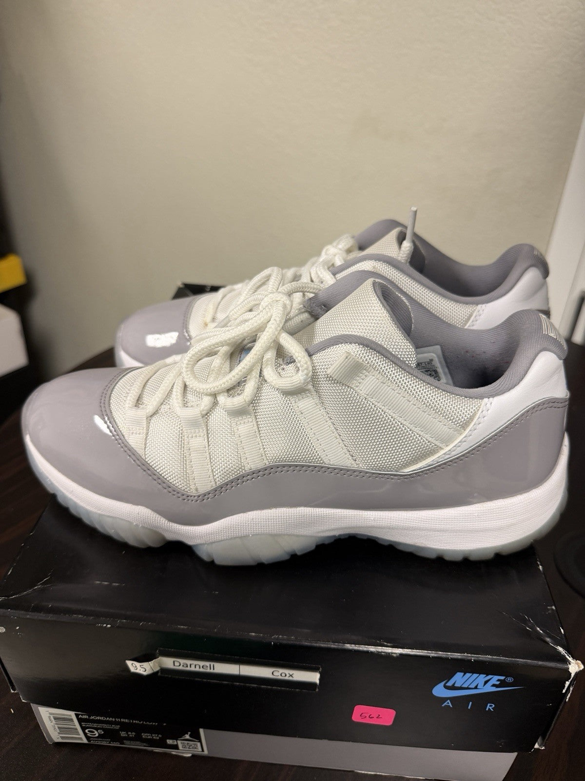 Air Jordan 11 Retro Low Cement Grey - Size 9.5 - product image from the listing.
