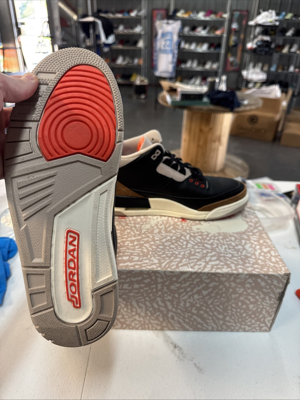 Jordan 3 Retro Mid Desert Elephant | Barely Wore - Size 10.5 - product image from the listing.