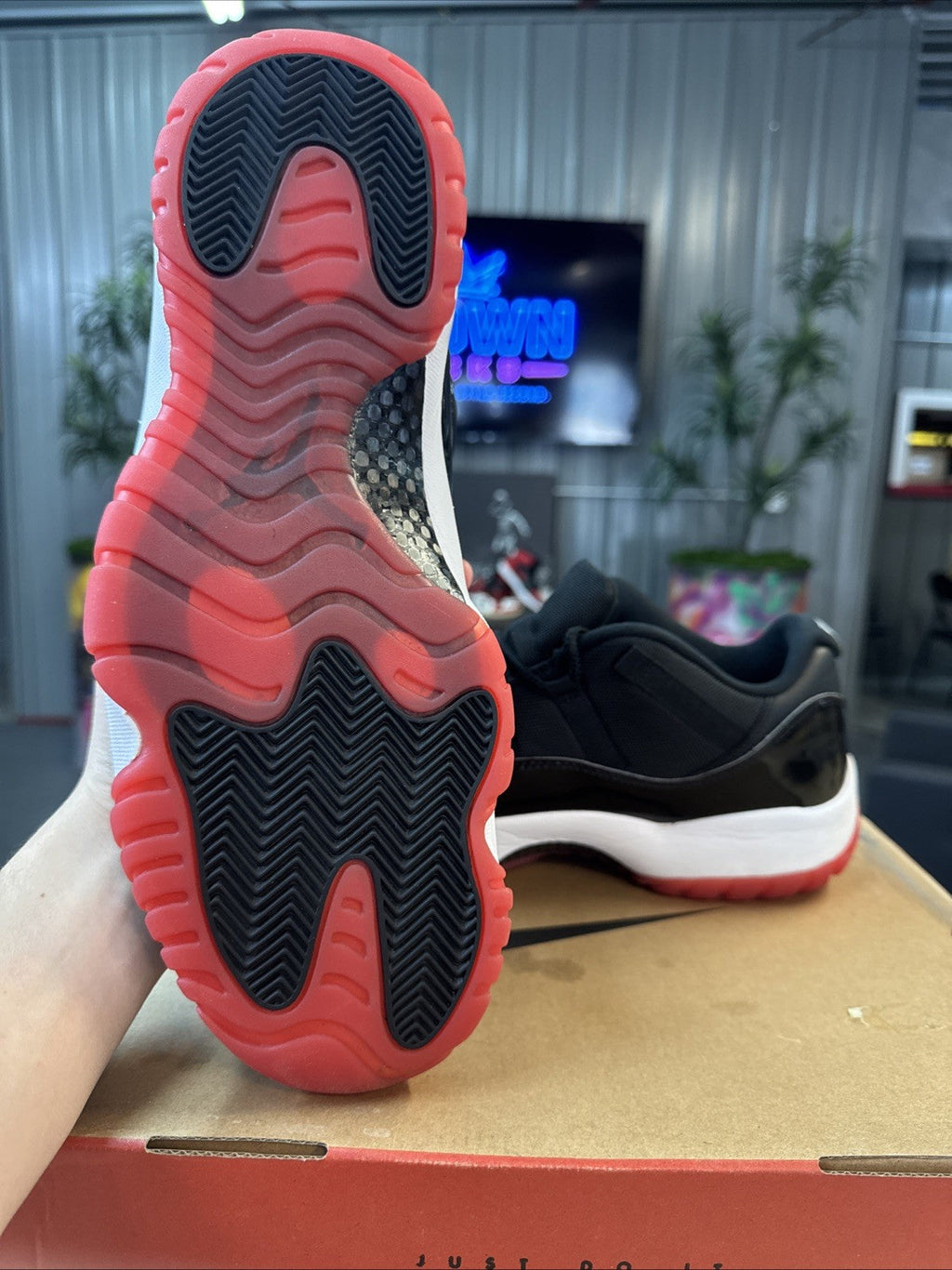 "BRED" Size 13 - Air Jordan 11 Retro Low 2025 | Wore Once - product image from the listing.