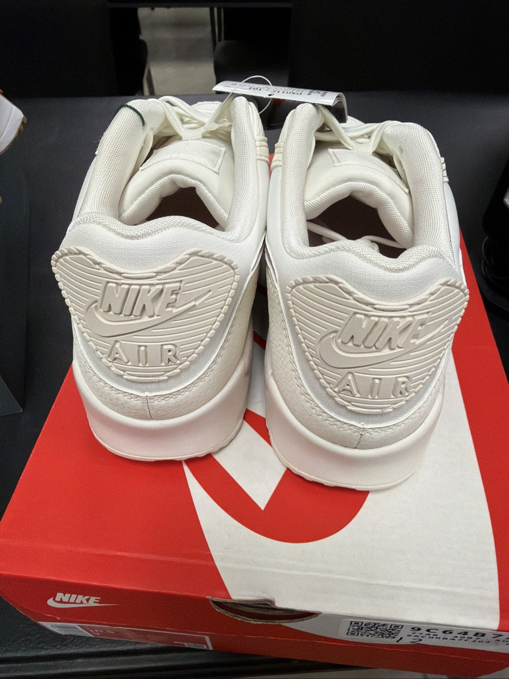 MENS NIKE AIR MAX 90 SAIL-PINK OXFORD-PHANTOM Size 10.4 DX0115-101] - product image from the listing.