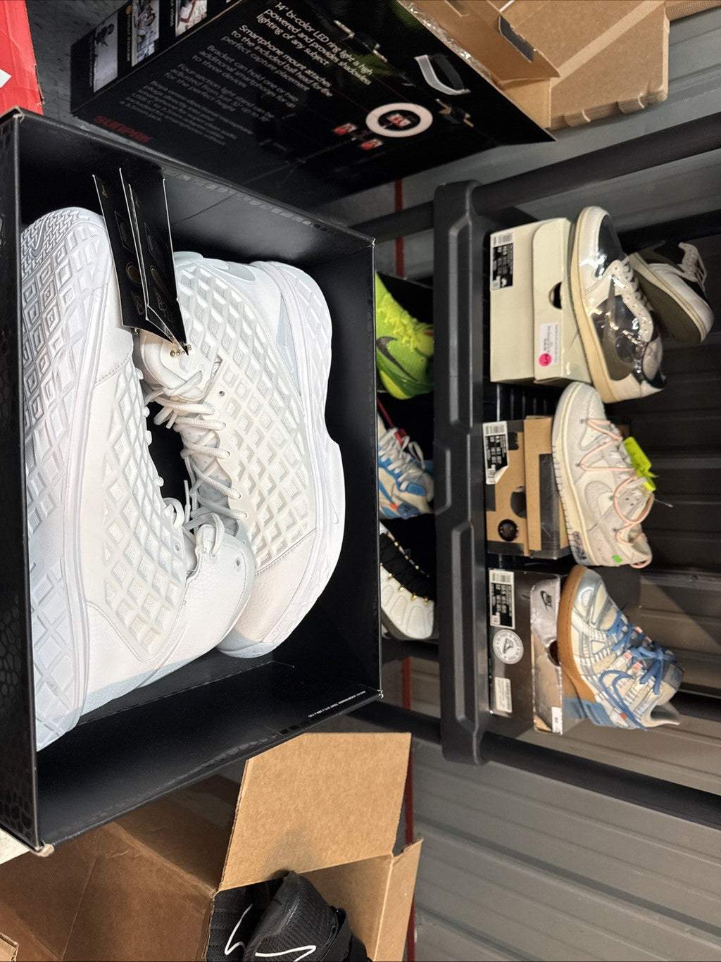 Men's Nike Kobe III Protro Triple White HM4351 100 Size 14 | Topless Box - product image from the listing.