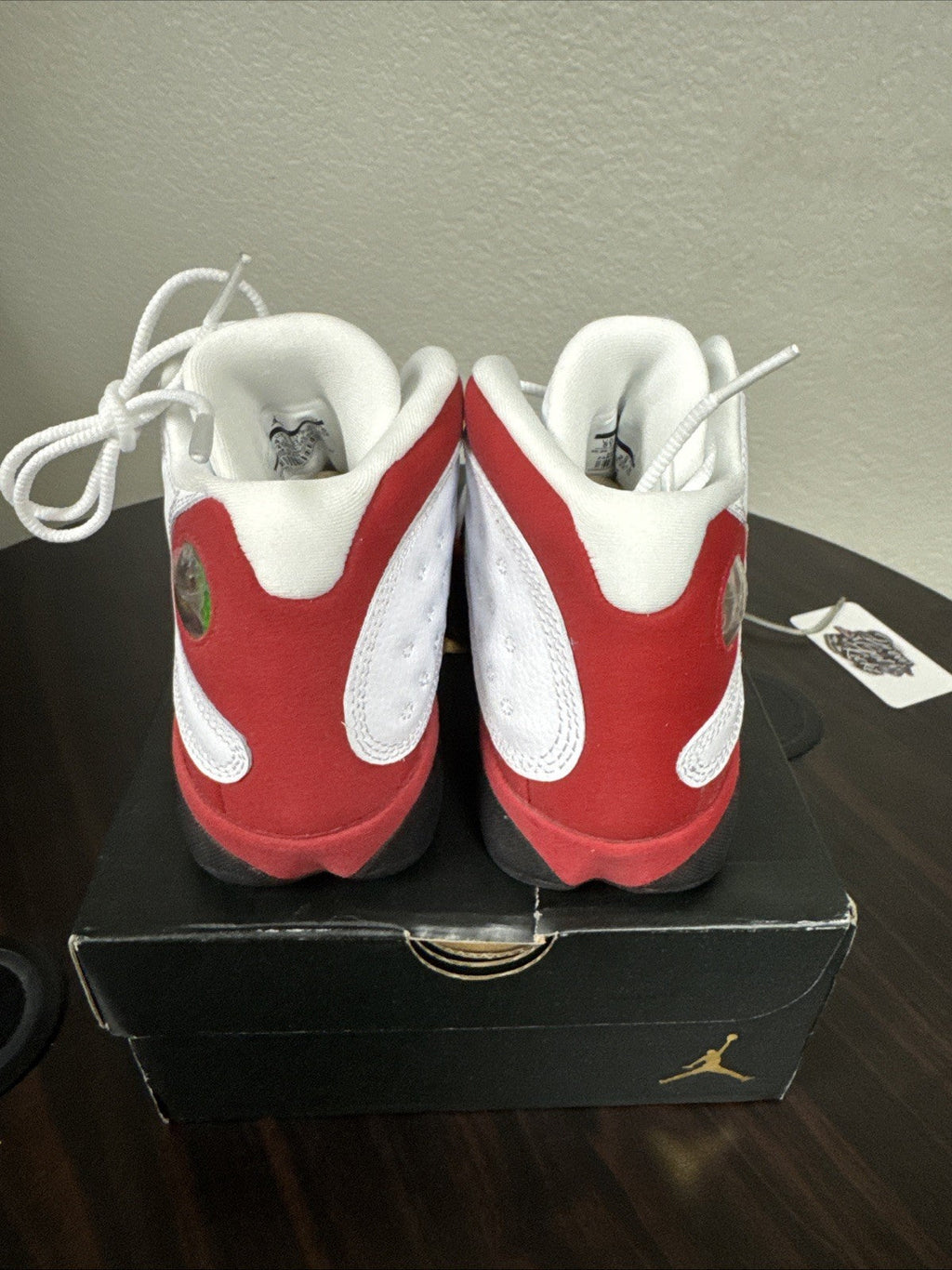 AIR JORDAN 13 RETRO WHITE/BLACK-TRUE RED - Size 5y - product image from the listing.