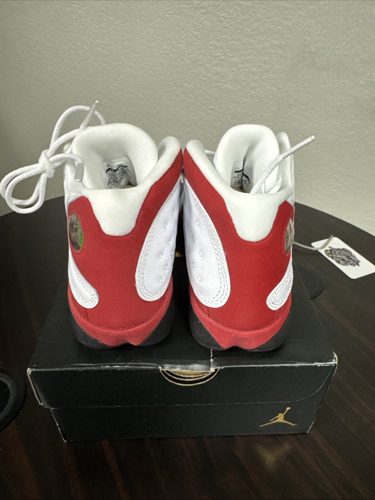 AIR JORDAN 13 RETRO WHITE/BLACK-TRUE RED - Size 5y - product image from the listing.