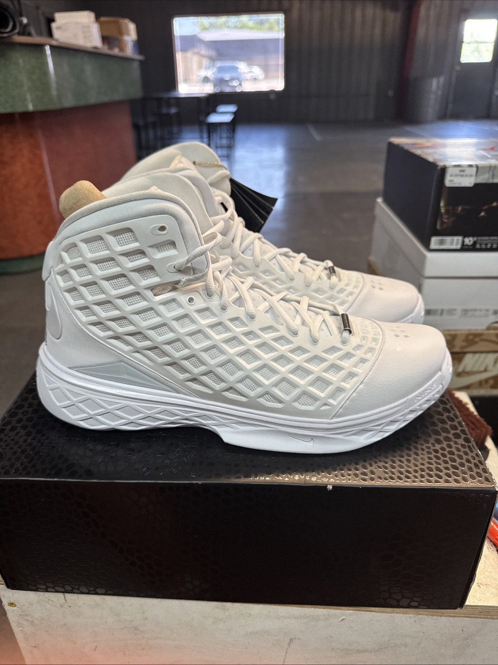 Nike Kobe III Protro Triple White | Topless Box - Size 14 - product image from the listing.