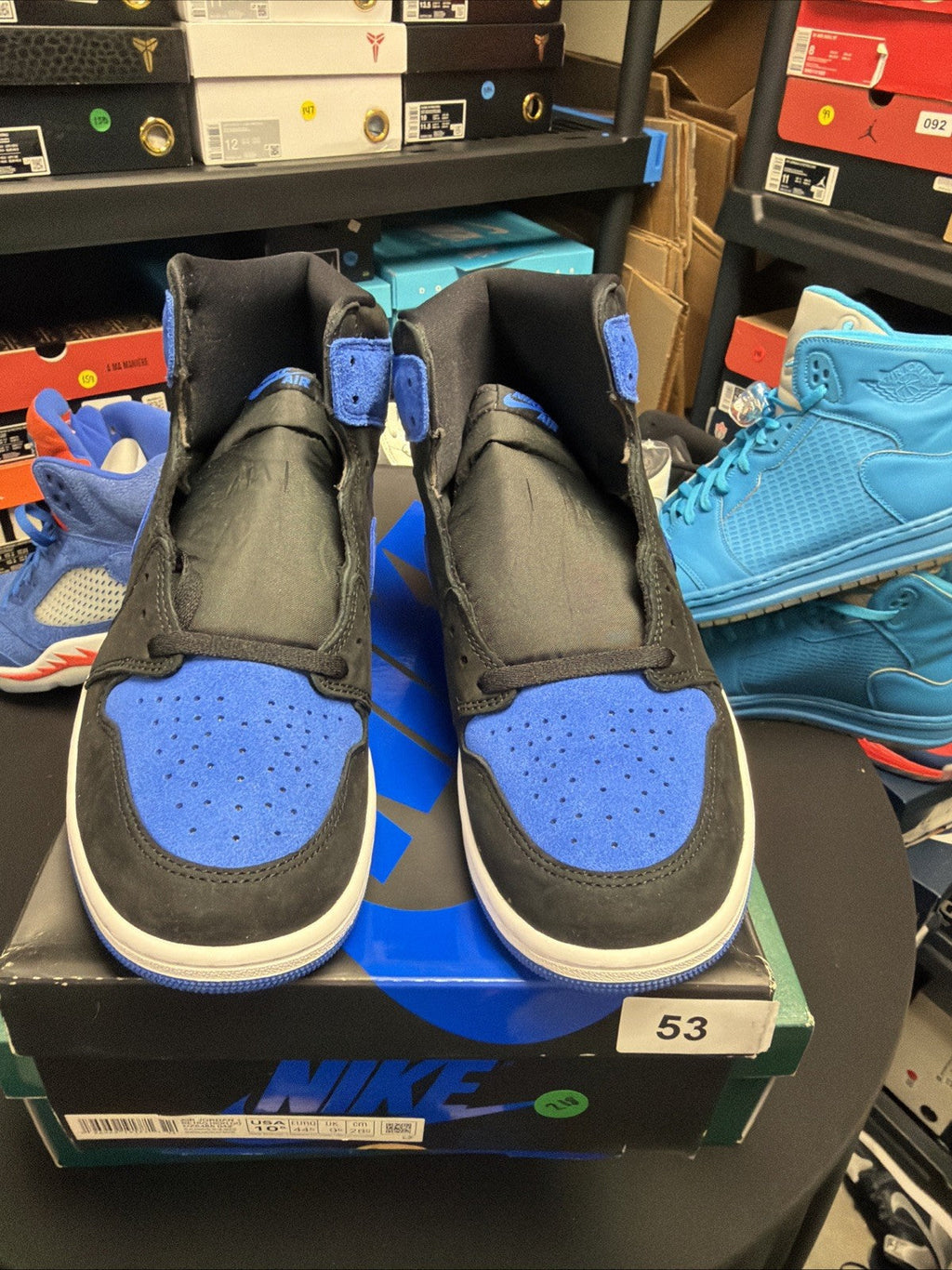 Men's Nike Air Jordan 1 Retro High OG Shoes Size 11 Royal Reimagined Sneakers - product image from the listing.