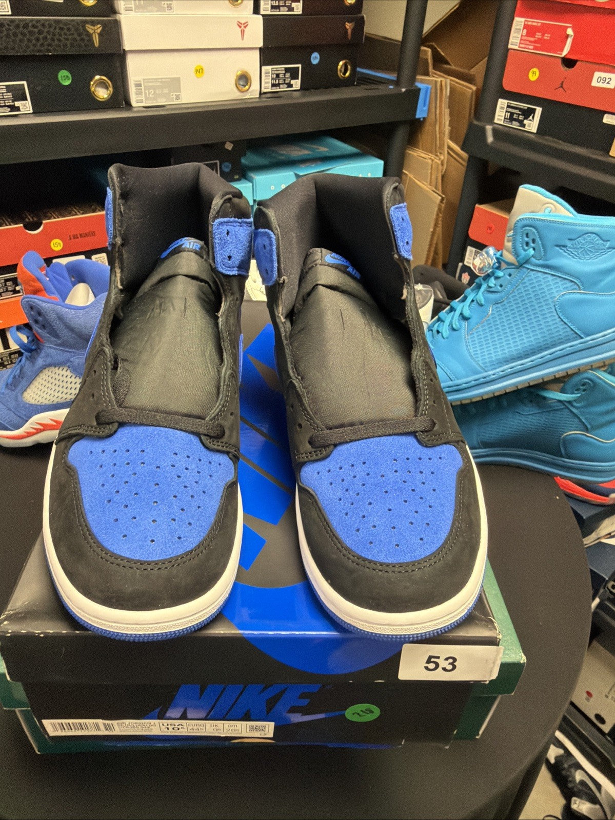 Men's Nike Air Jordan 1 Retro High OG Shoes Size 11 Royal Reimagined Sneakers - product image from the listing.