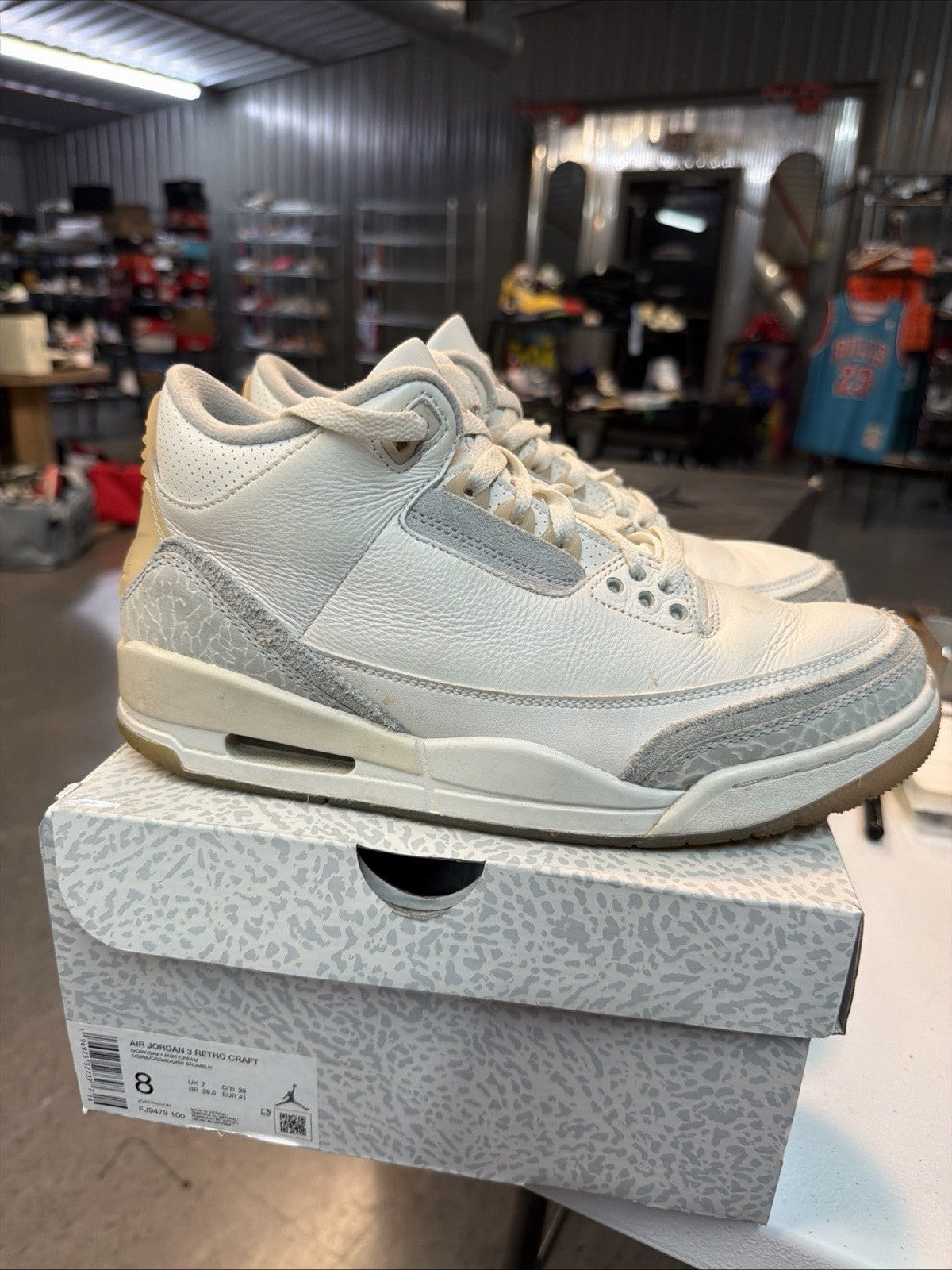 "Craft Ivory" Jordan 3 Retro FJ9479-100 - product image from the listing.