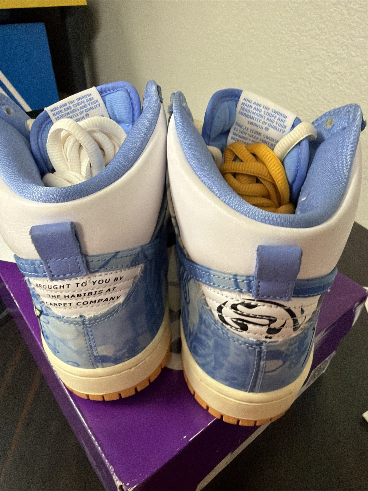 Nike Carpet Company x Dunk SB High Blue - Size 9 - product image from the listing.