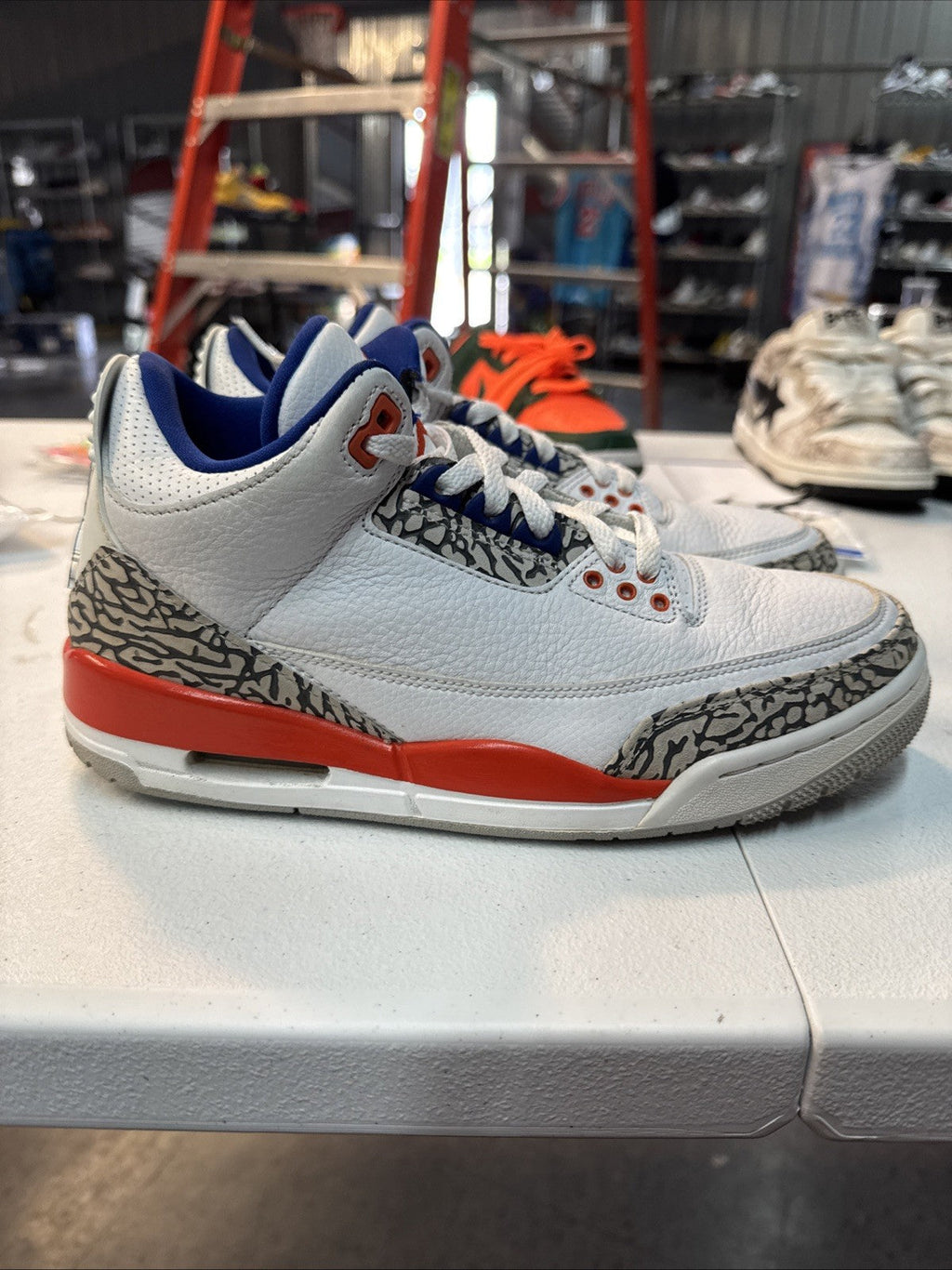 "Knicks" Size 8 - Jordan Air Jordan 3 Retro 2019 | Replacement Box - product image from the listing.