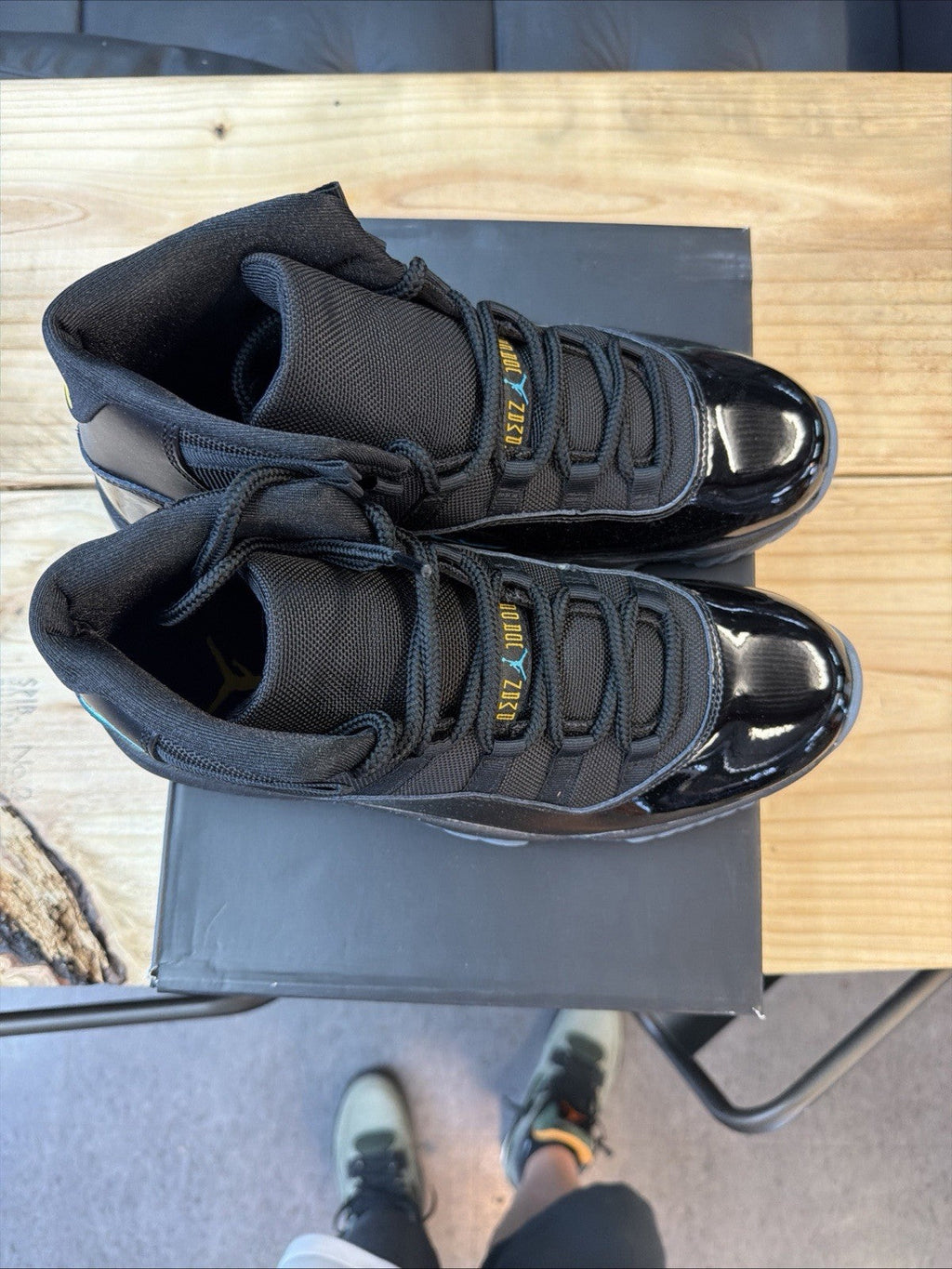 Size 11 AIR JORDAN 11 RETRO GAMMA_BLACK/GAMMA BLUE-BLACK [ CT8012-047 ] - product image from the listing.
