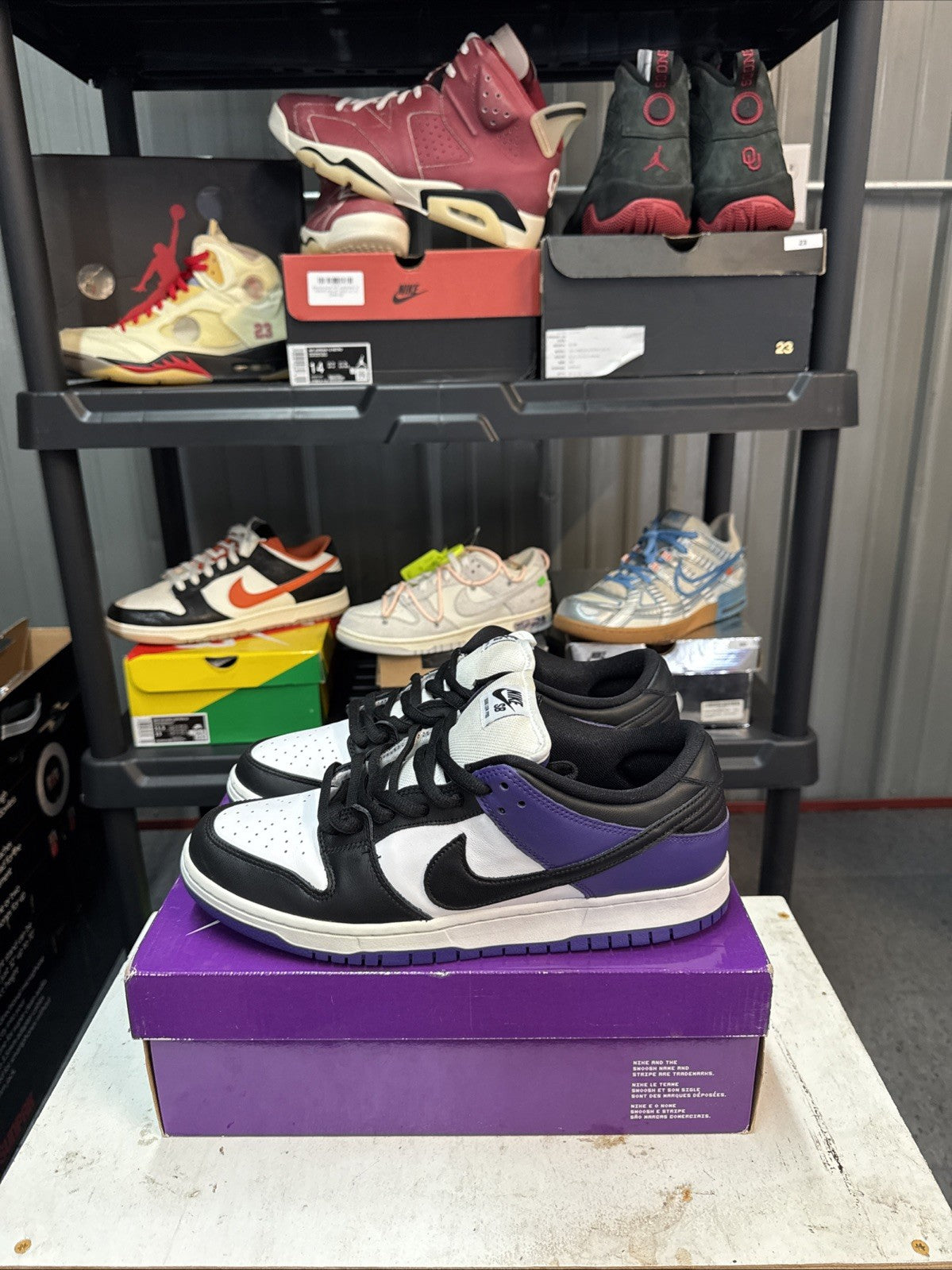 "COURT PURPLE" Size 12 - NIKE SB DUNK LOW - product image from the listing.