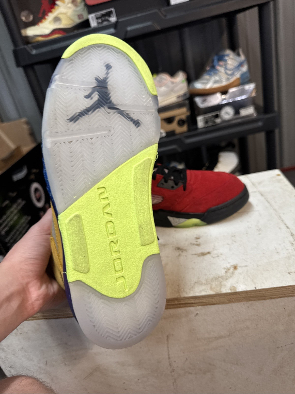 "What The" Size 12 - Air Jordan 5 | No Box - product image from the listing.