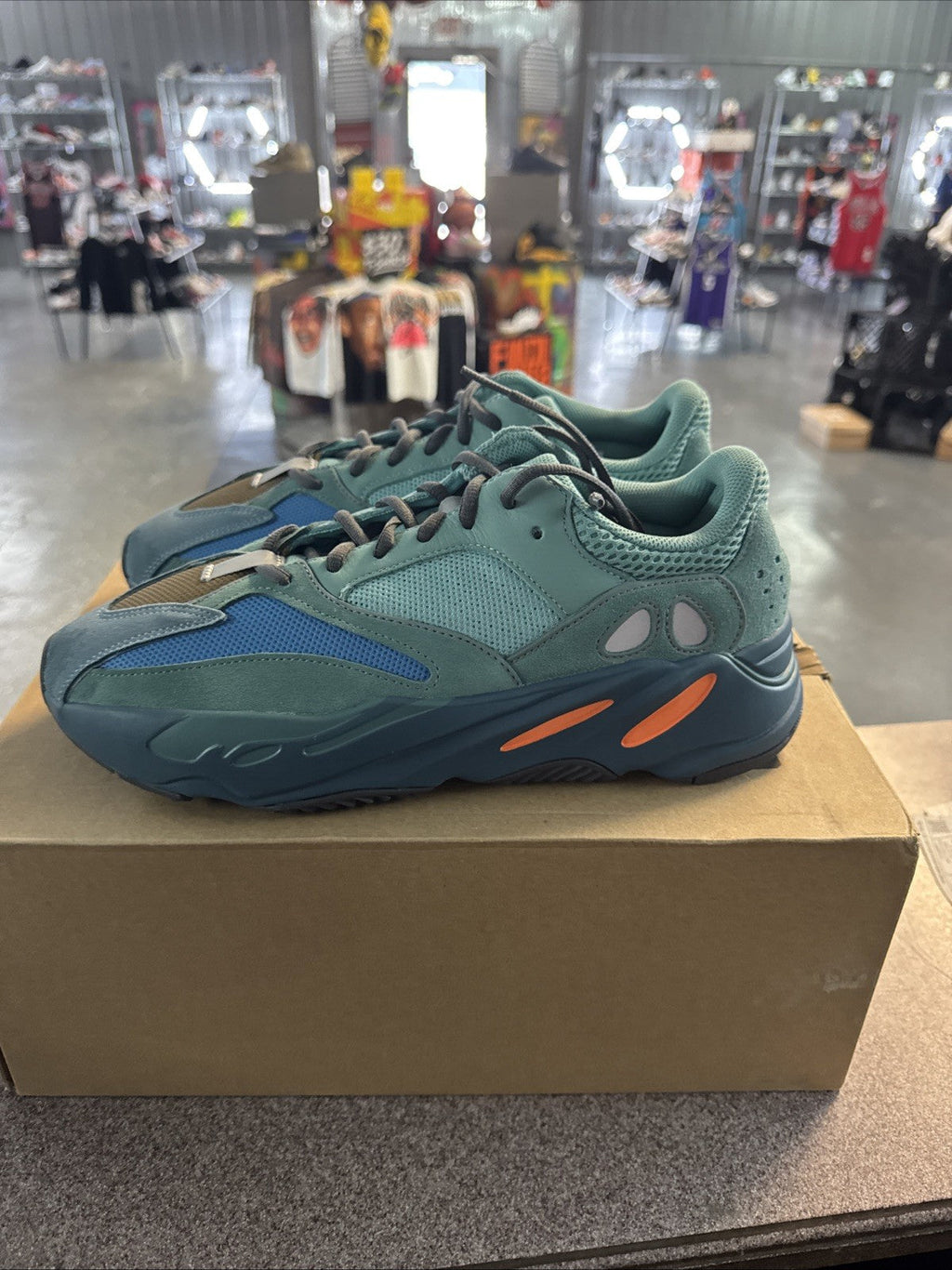 Adidas Yeezy Boost 700 Faded Azure | Wore Once - Size 11 - product image from the listing.