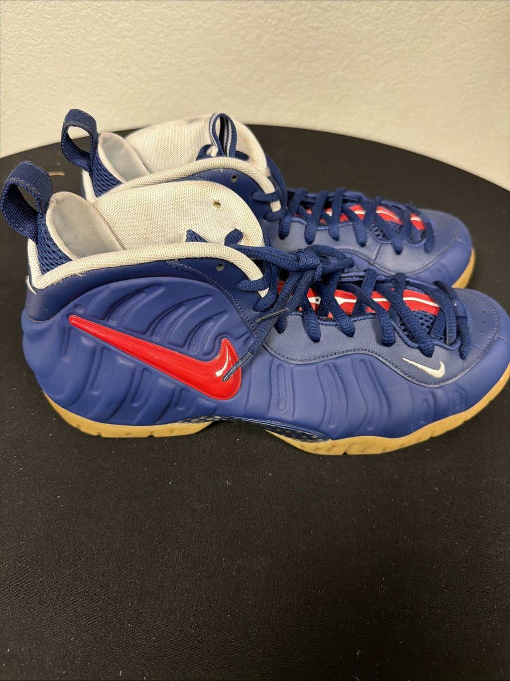 Air Foamposite Pro USA Navy Gum Size 10 Men's by Nike - product image from the listing.