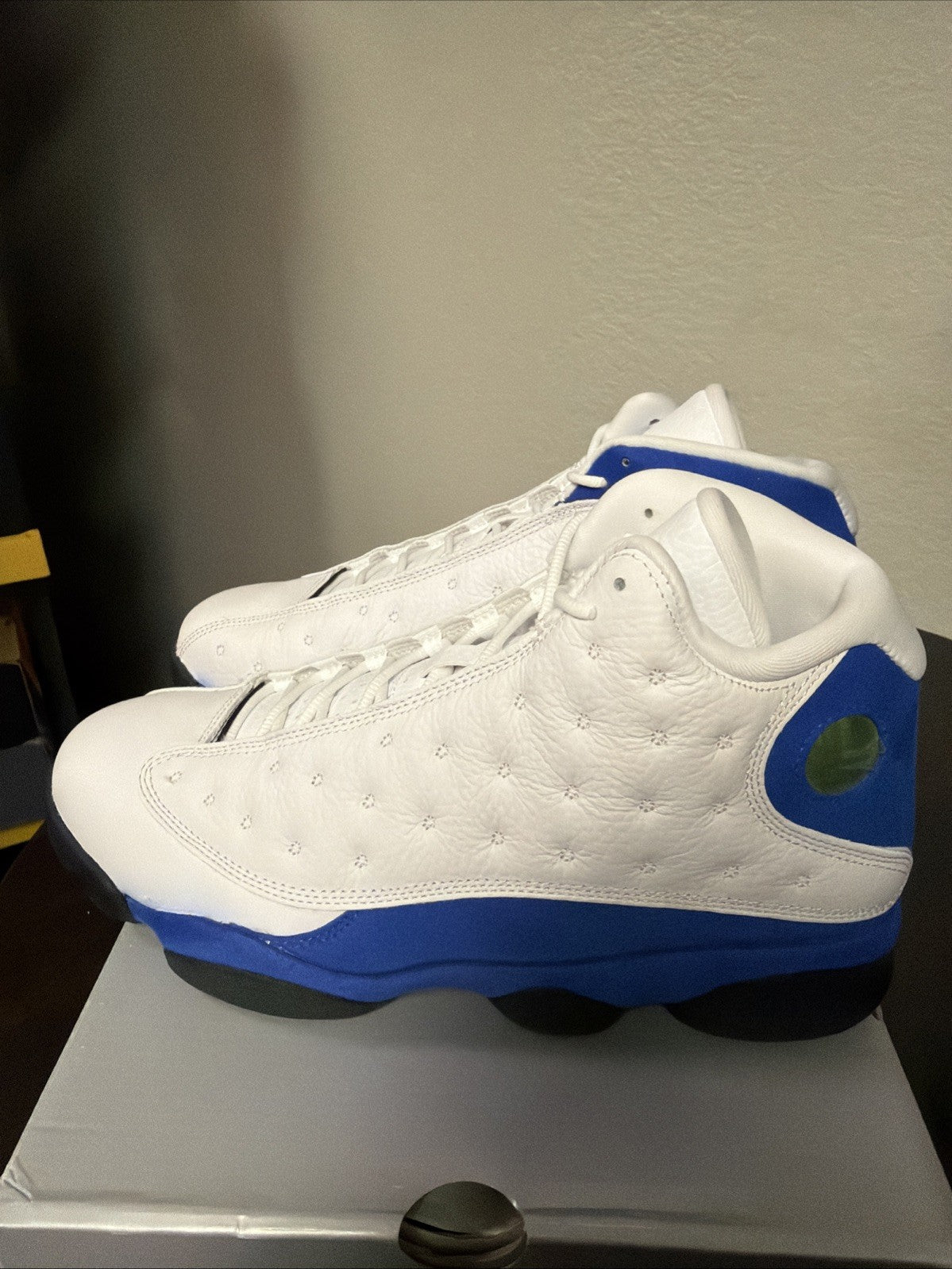 Hyper Royal White Blue Size 10.5 with box - Air Jordan 13 Retro - product image from the listing.