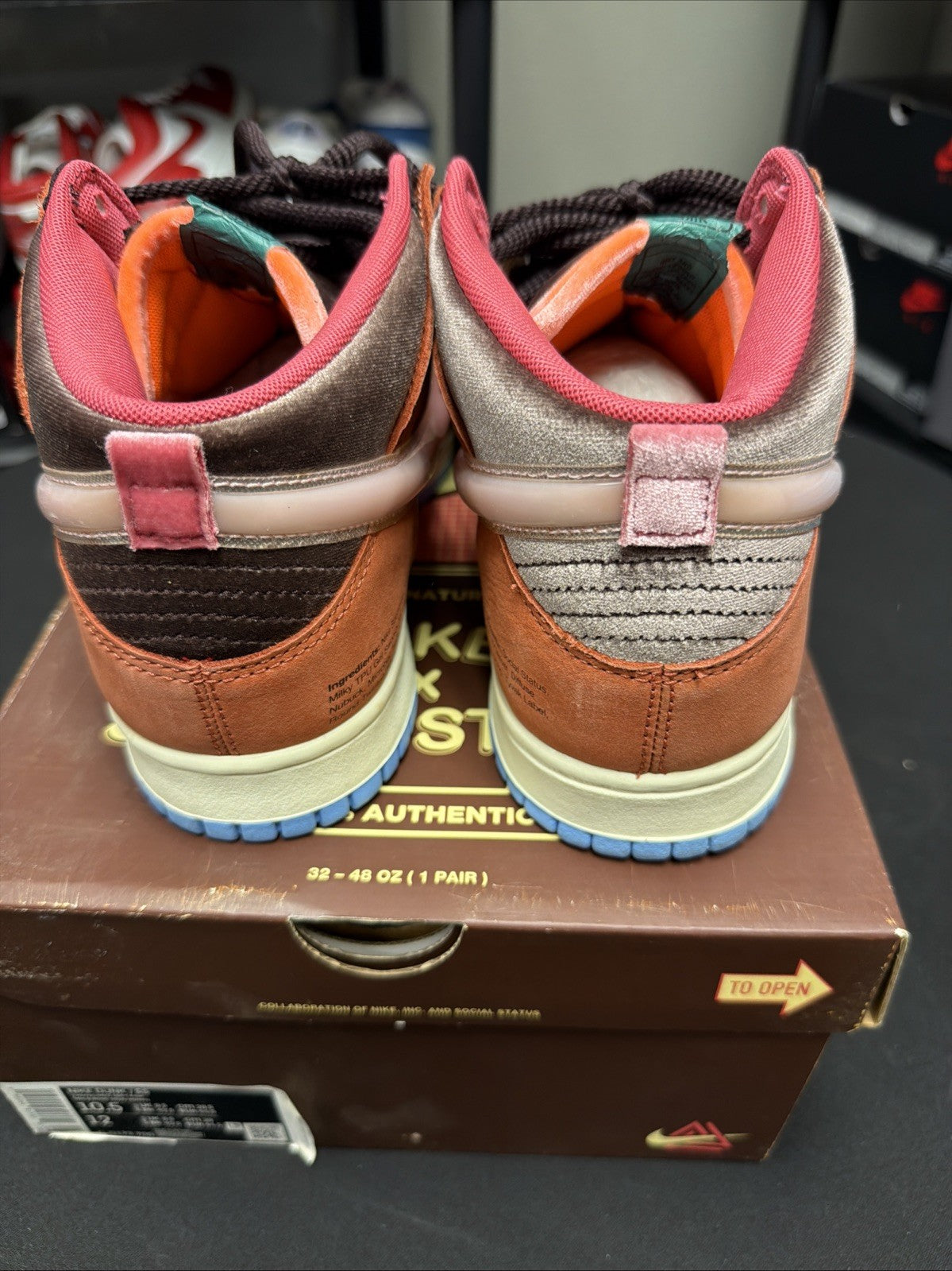 Nike Social Status x Dunk Mid Chocolate Milk - Size 10.5 - product image from the listing.