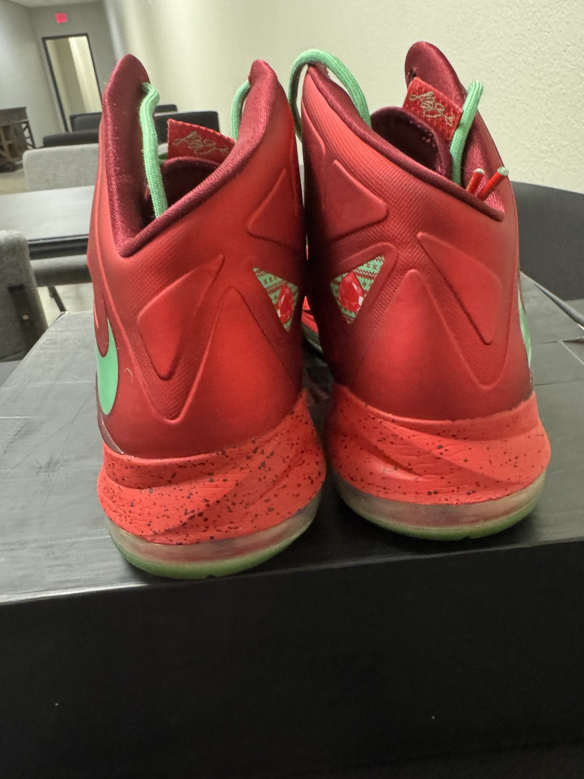 LeBron X - Christmas - size 12 - product image from the listing.
