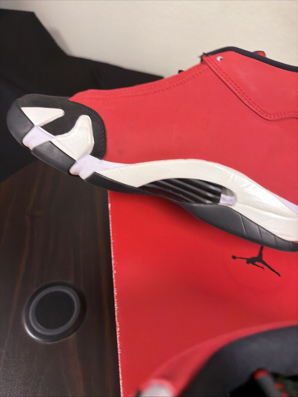 Air Jordan 14 Red Black White - product image from the listing.