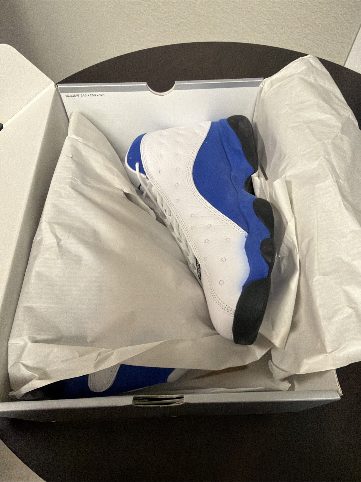 Hyper Royal White Blue Size 10.5 with box - Air Jordan 13 Retro - product image from the listing.