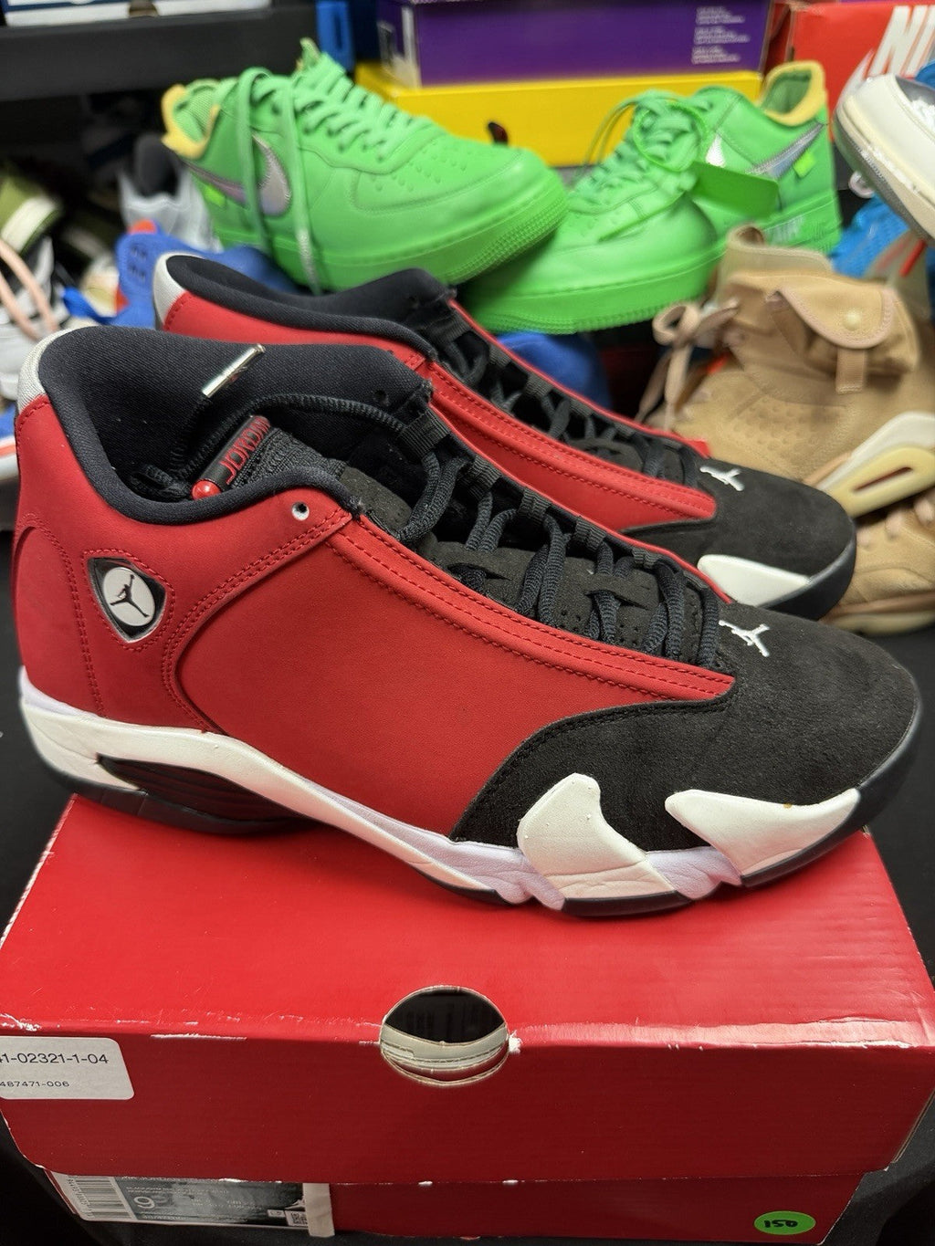 Air Jordan 14 Red Black White - product image from the listing.