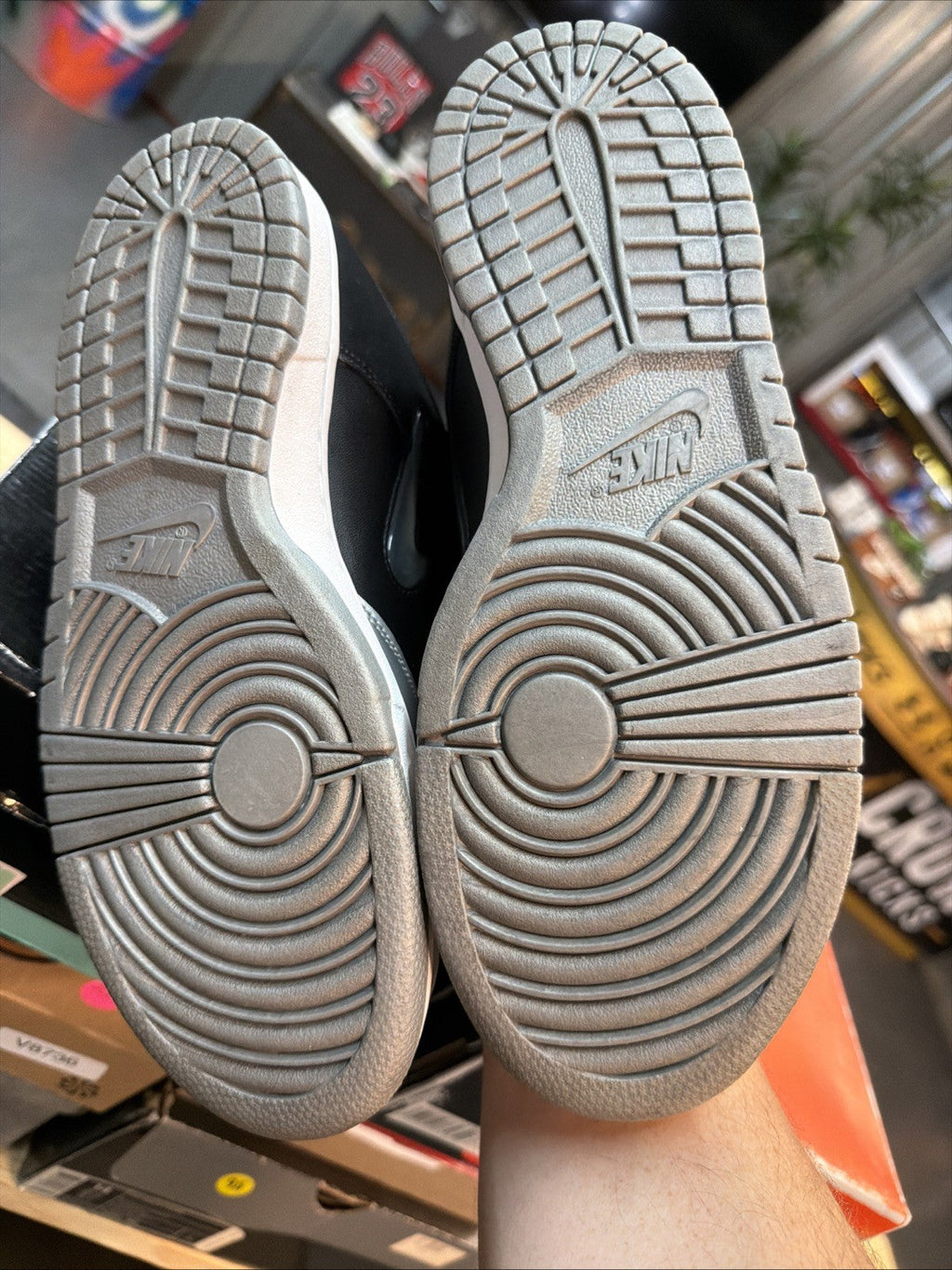 Men's Nike SB Dunk Low Pro Supreme Jewel Swoosh Silver QS Size 9.5 Sneakers - product image from the listing.