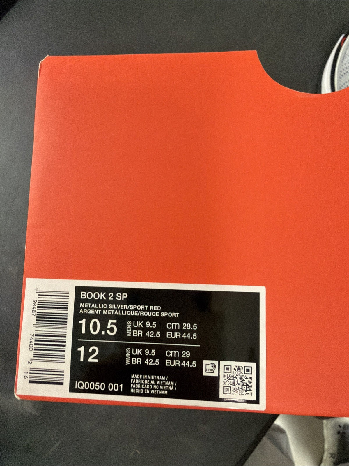Men's Nike Book 2 SP EP Devin Booker Spiridon Basketball Hoopers Shoes IQ0051-001 - product image from the listing.