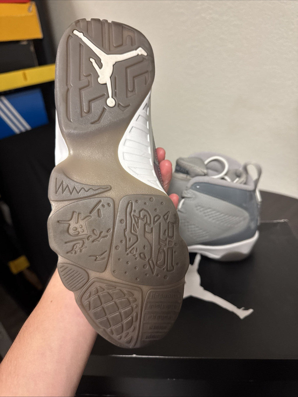 Cool Grey Size 10.5 - Jordan 9 - product image from the listing.