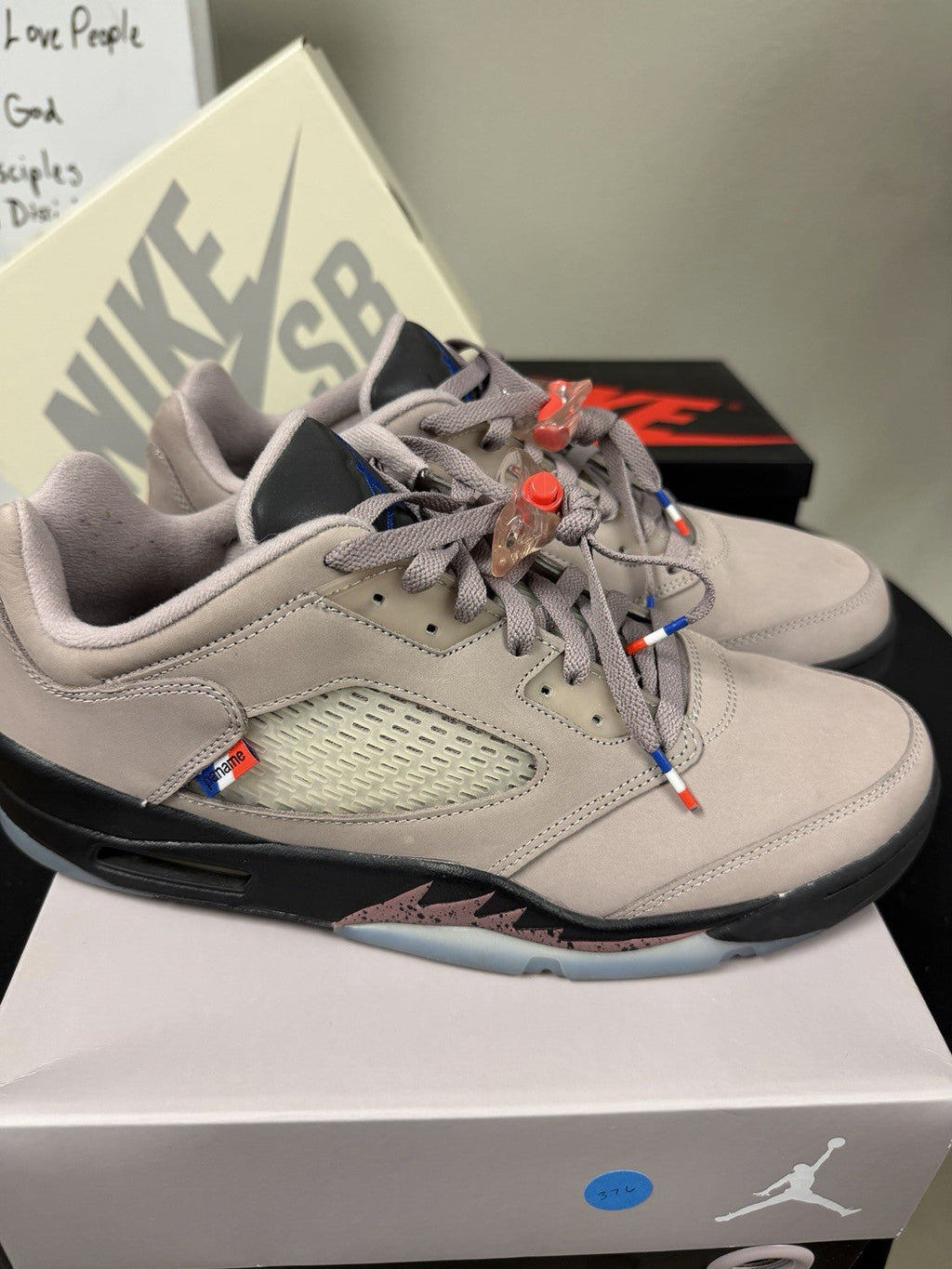 Paris Saint-Germain x Air Jordan 5 Retro Low Paname - Size 12 - product image from the listing.