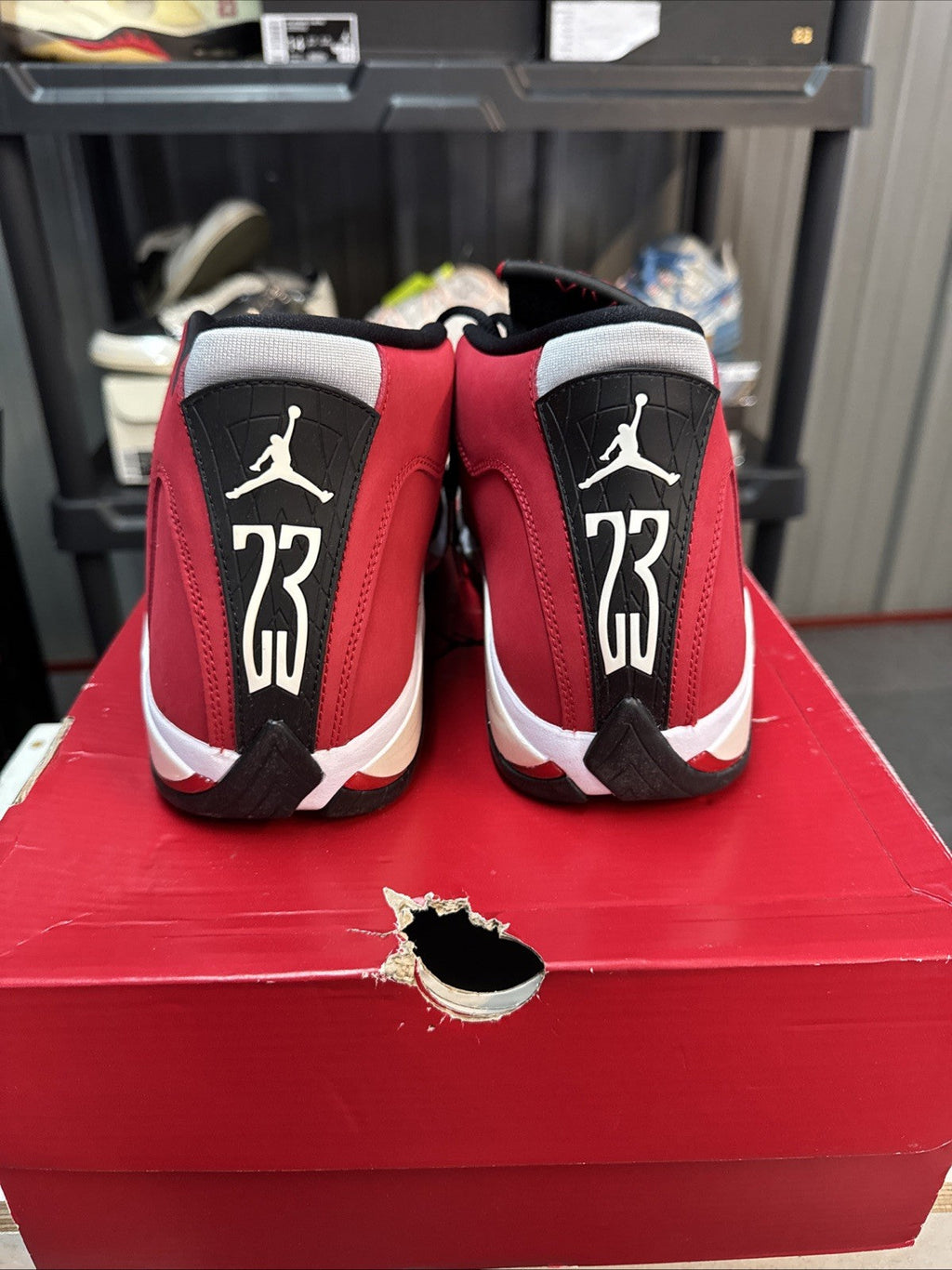 Air Jordan 14 Retro Gym, Red Black Off-White | Worn Once - Size 12 - product image from the listing.