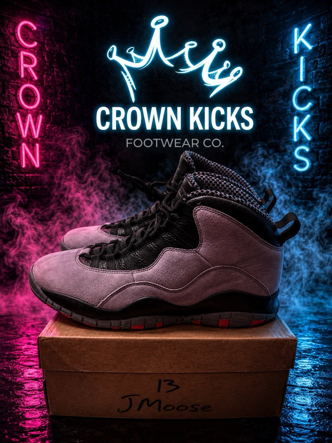 LOOK SEE Sample Taiwan SP14 Cool Grey Infrared Size 9 - Nike Air Jordan 10 Retro - product image from the listing.
