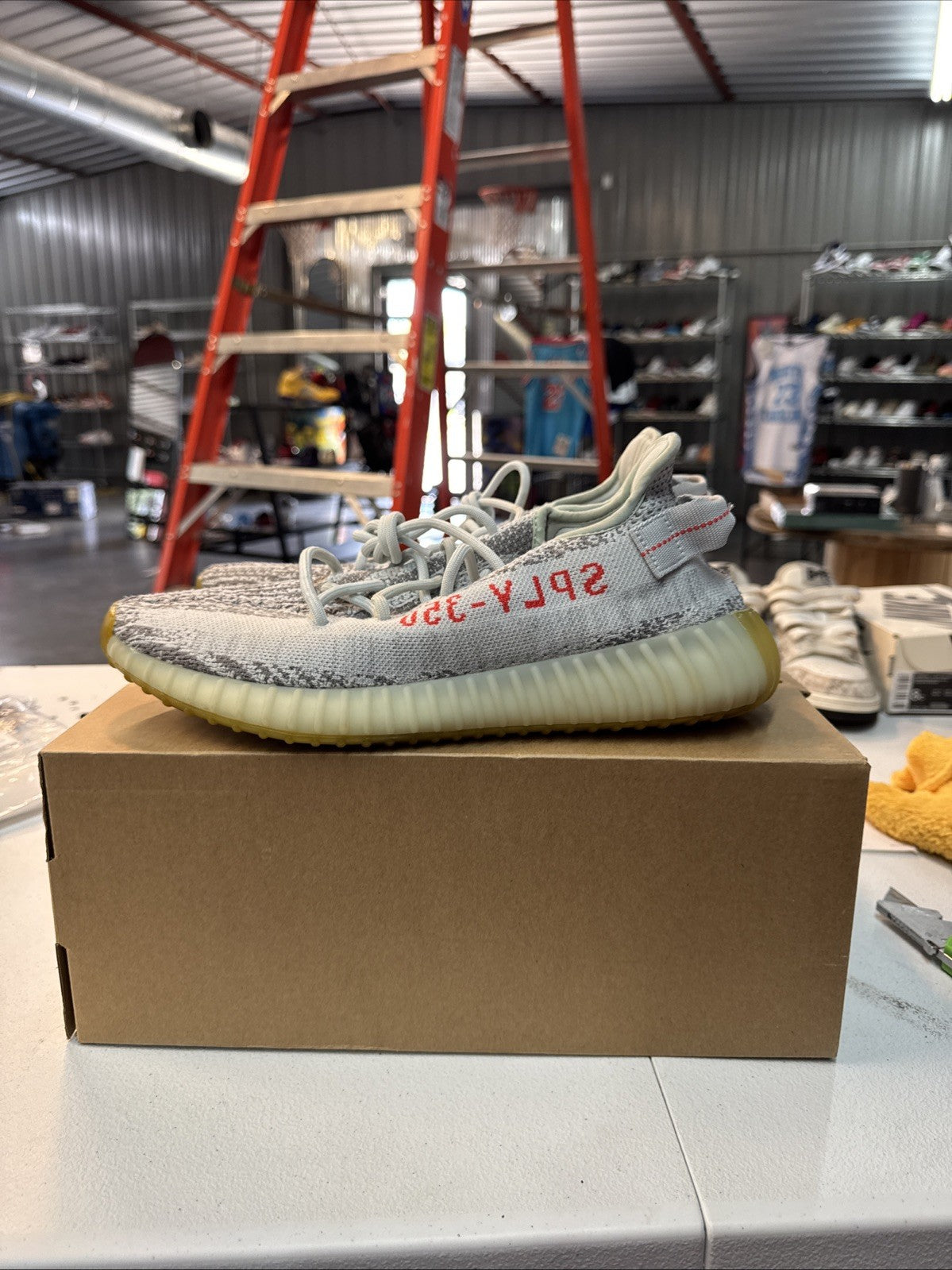 Adidas Yeezy Boost 350 V2 Blue Tint - Size 10.5 - product image from the listing.
