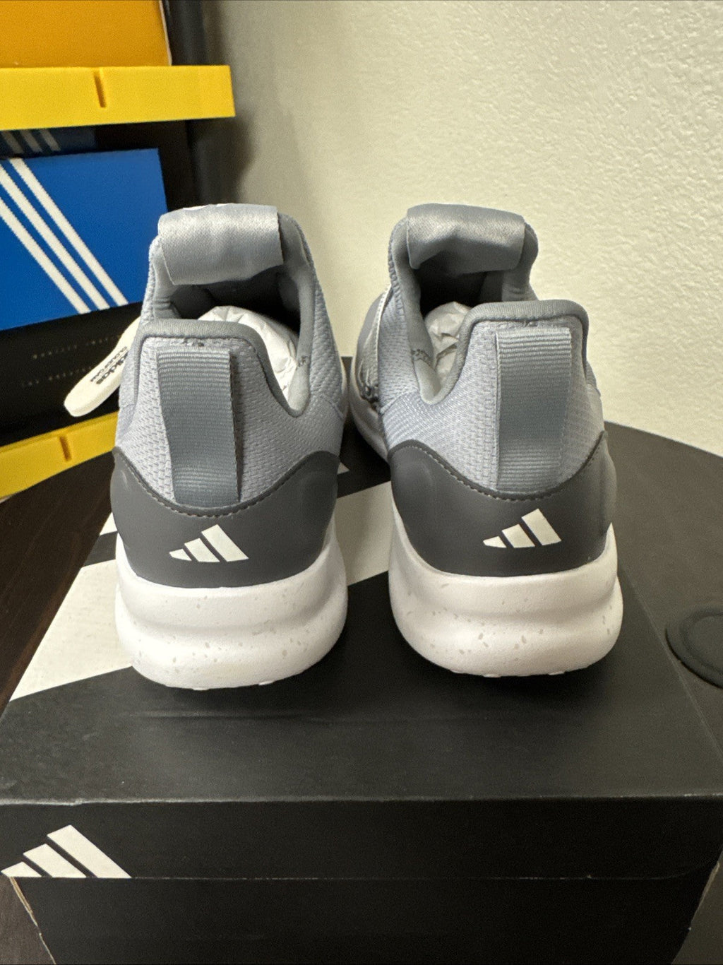 Men's Size 10 - Adidas Lite Racer Adapt 3.0 Gray Running Shoes Sneakers - product image from the listing.