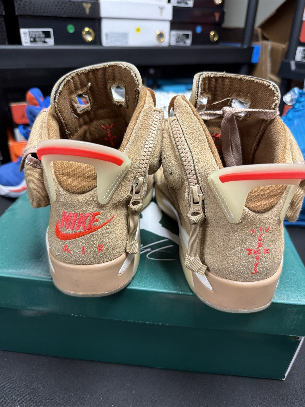 Nike Air Jordan 6 VI Retro Travis Scott "British Khaki" Size 9 US DS DH0690-200 - product image from the listing.