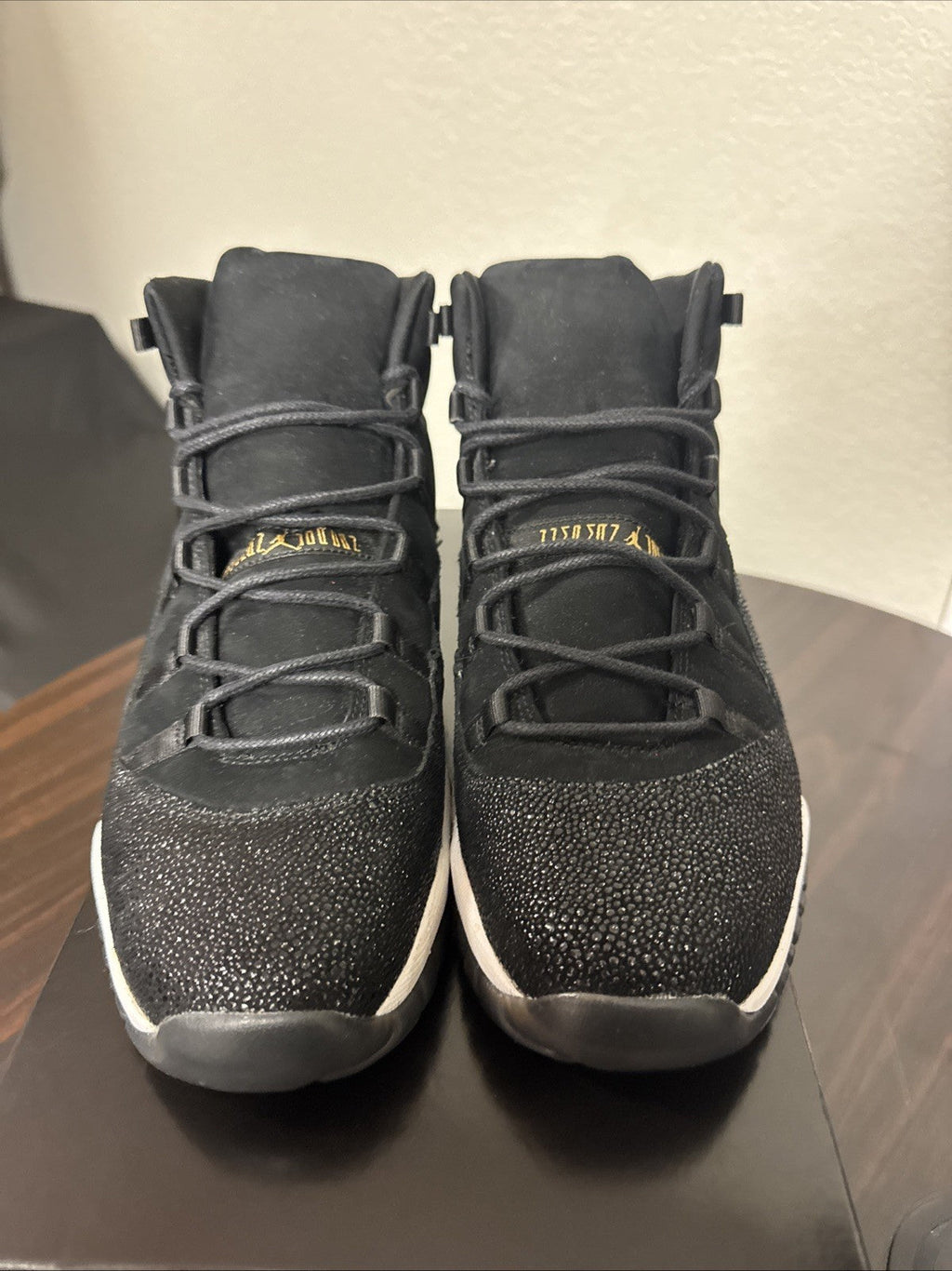 "Black Stingray" New Air Jordan 11 Retro Prem HC Size 10Y/WMNS 11.5 | No Box - product image from the listing.