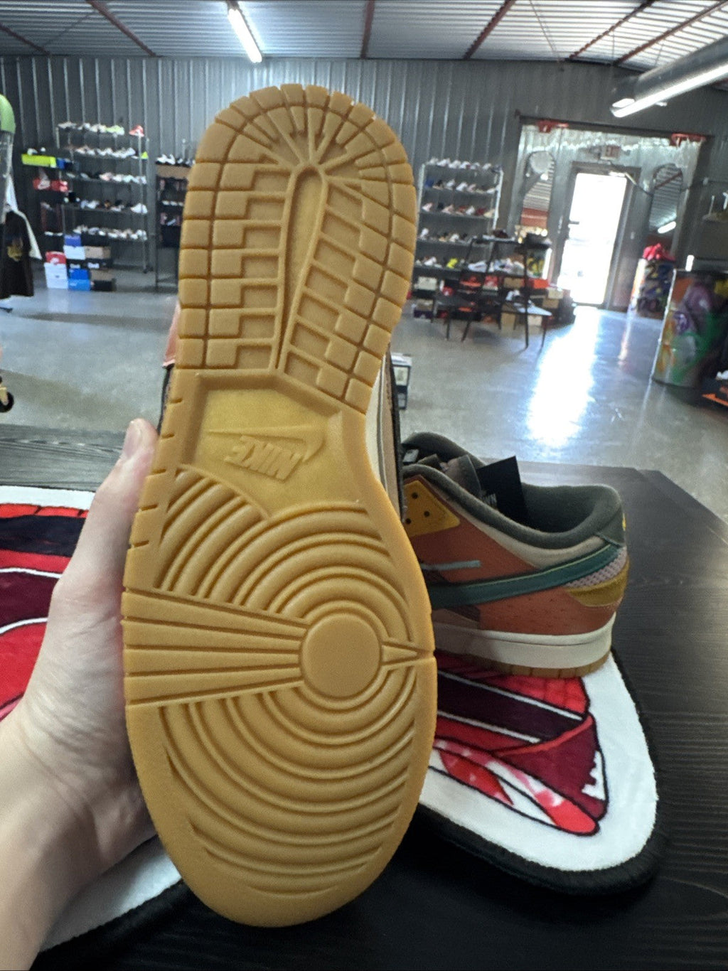 Nike Dunk Low Scrap Archaeo Brown Green Colorblock | Replacement Box - Size 10 - product image from the listing.