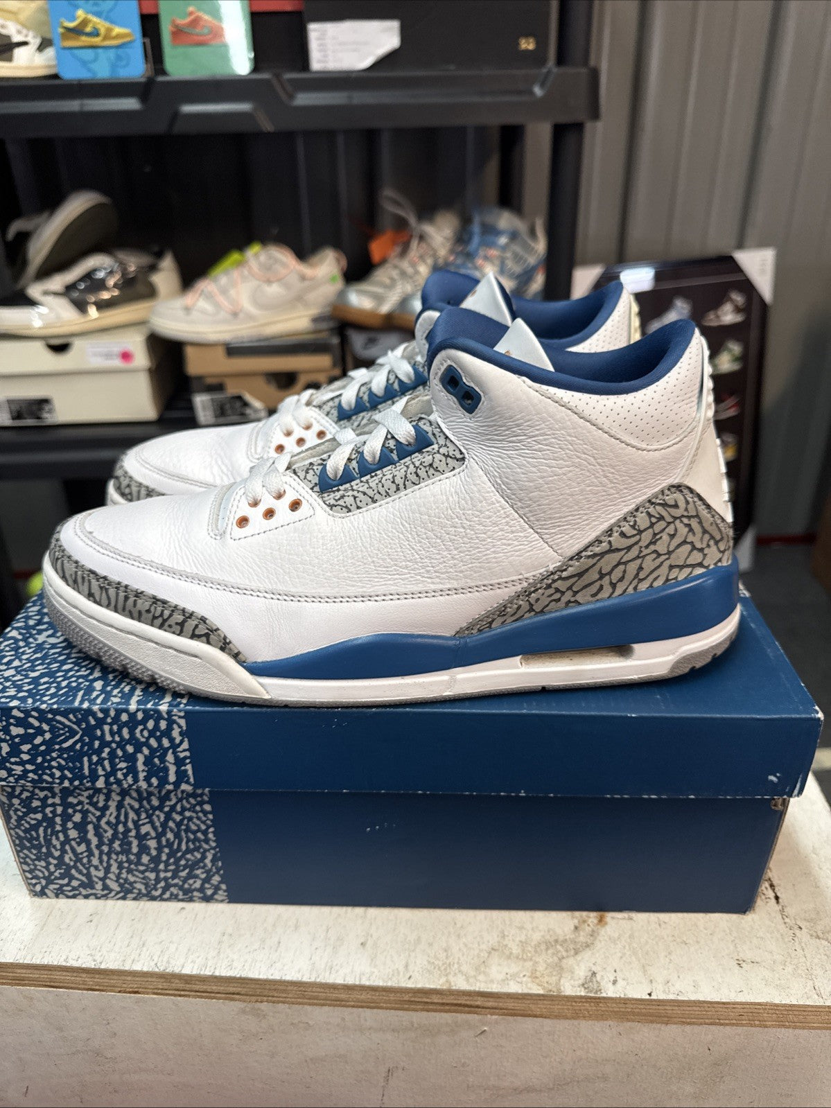 Jordan 3 Retro Mid Washington Wizards - Size 11.5 - product image from the listing.