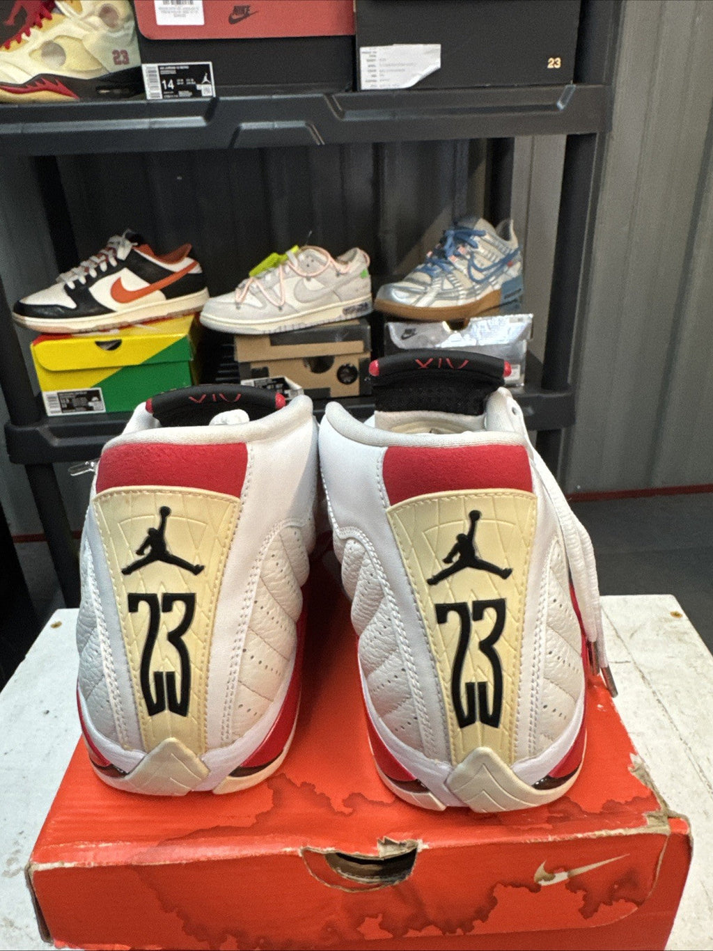 Air Jordan 14 Retro 2019 Candy Cane - Size 10.5 - product image from the listing.