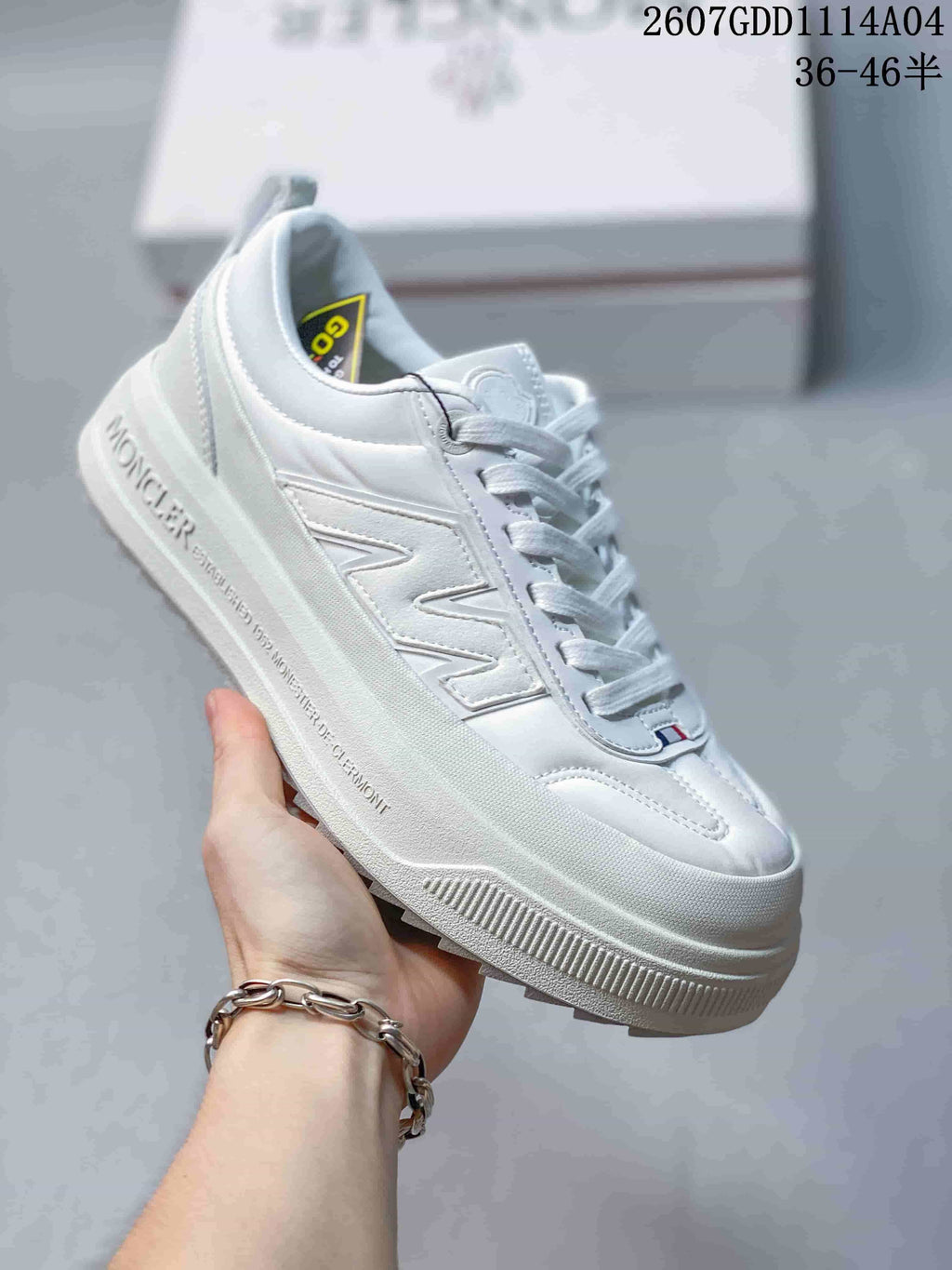 Moncler Trailgrip GTX Sneakers in White 2607GDD1114A04 - product image from the listing.