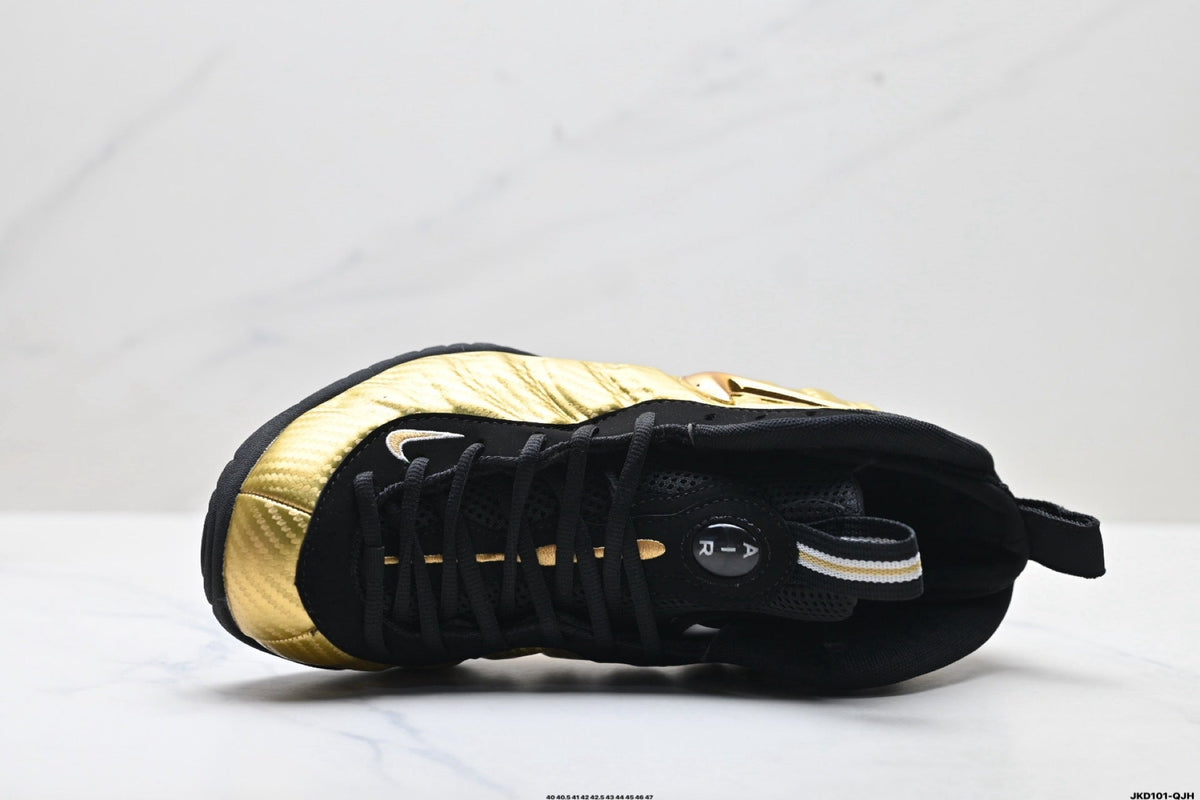 Nike Air Foamposite One Penny Hardaway Sneakers in Black Gold - product image from the listing.