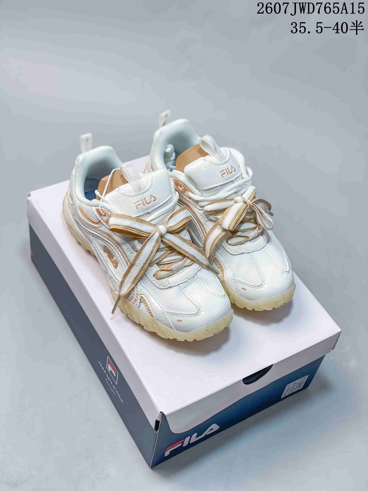 Women's FILA Pebble White Gold Sneakers 711650UTU - product image from the listing.