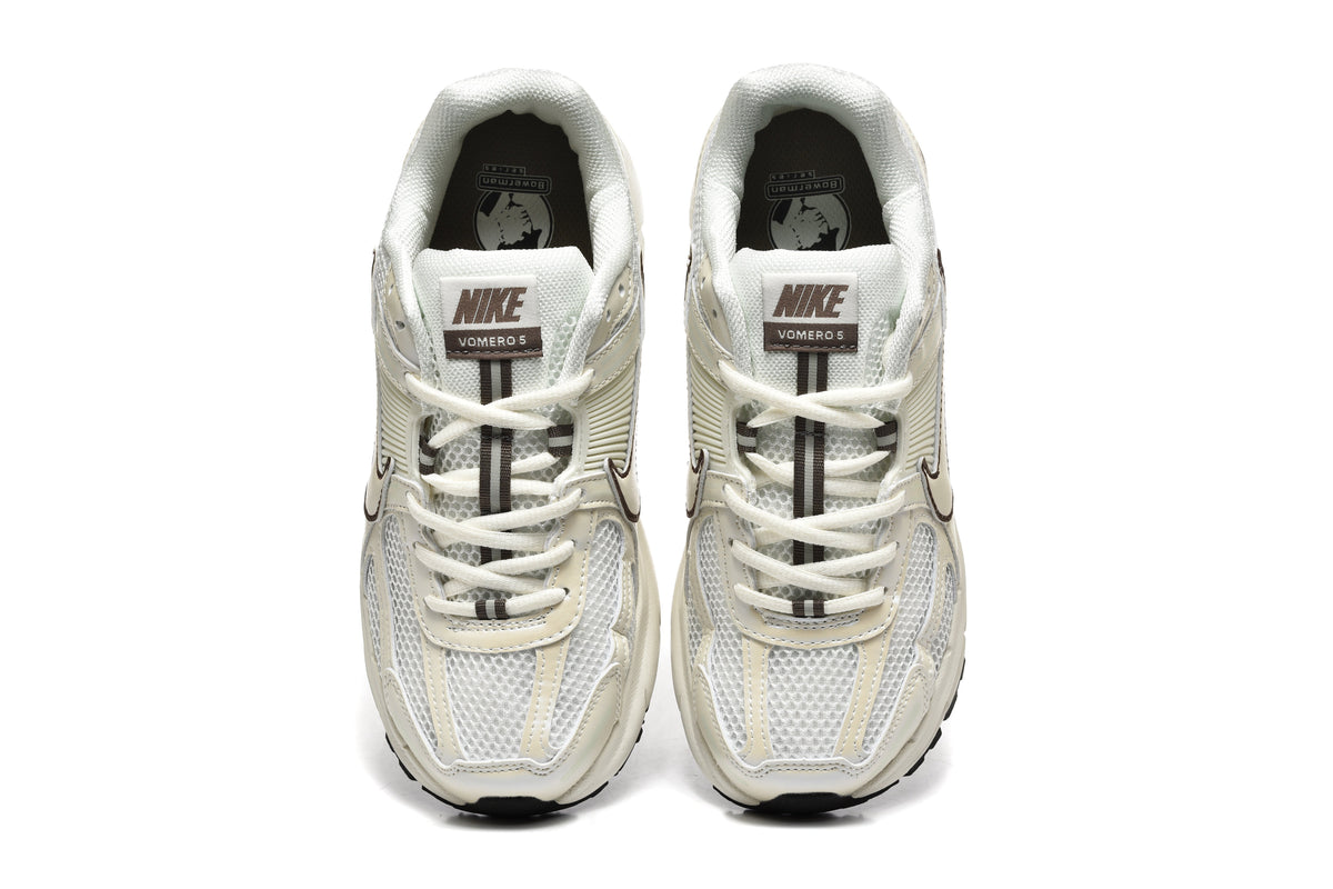 Cream and White Nike Vomero 5 Sneakers - product image from the listing.