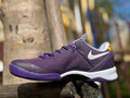 Nike Kobe 8 LSU Away Basketball Shoes, in Purple and Gold - product image from the listing.