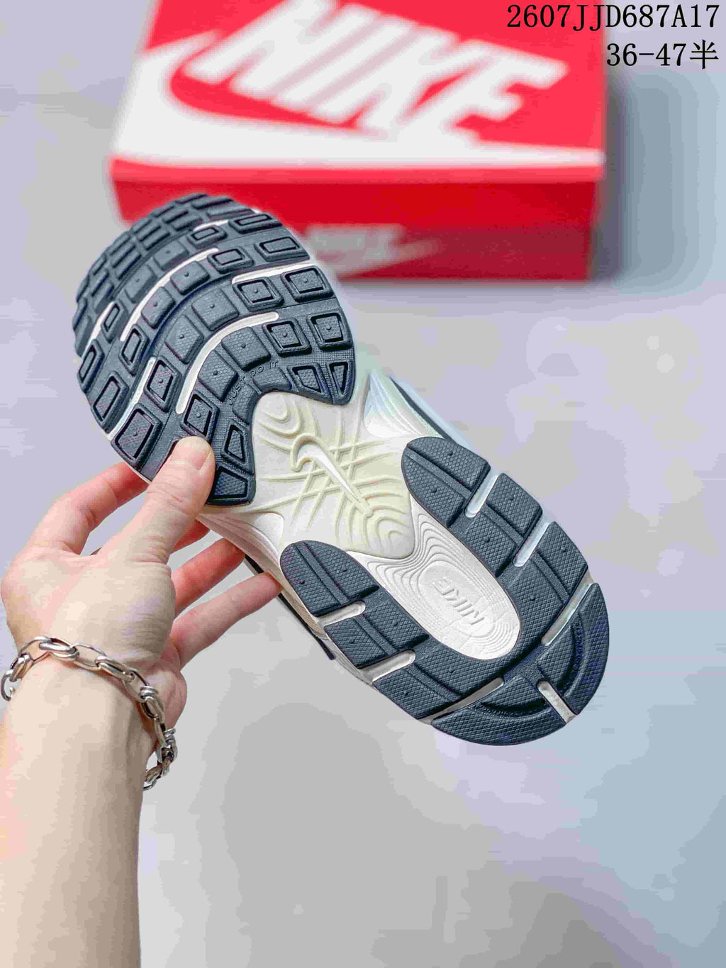 Nike V5 RNR Sneakers in White Silver TD687A17 - product image from the listing.