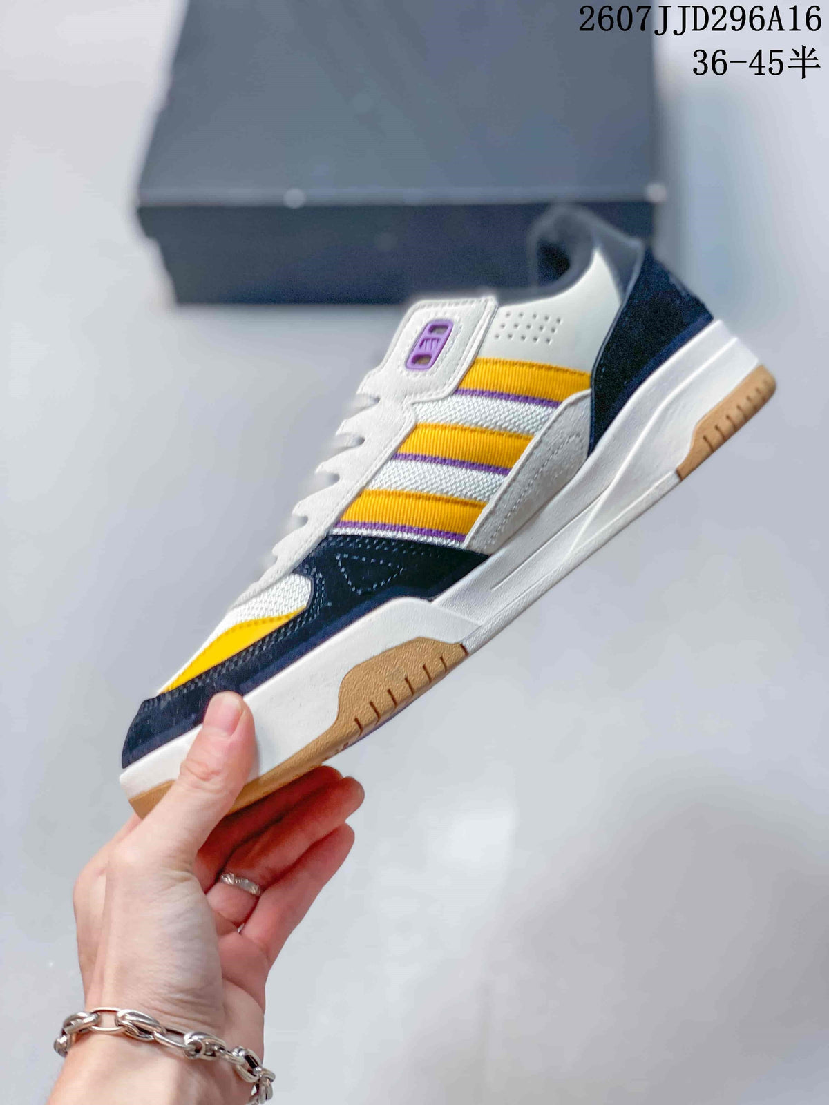 adidas Tekkira Cup Sneakers in White Navy Yellow JJD296A16 - product image from the listing.