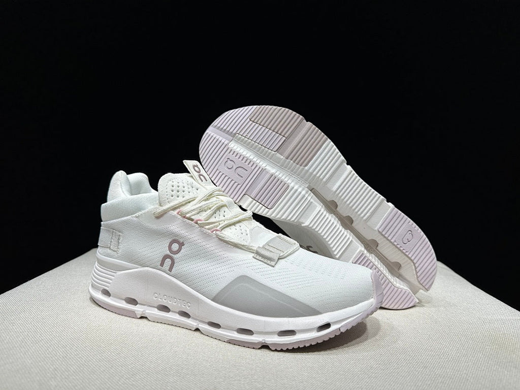On Cloudnova 2 Trainers, White and Orchid - product image from the listing.
