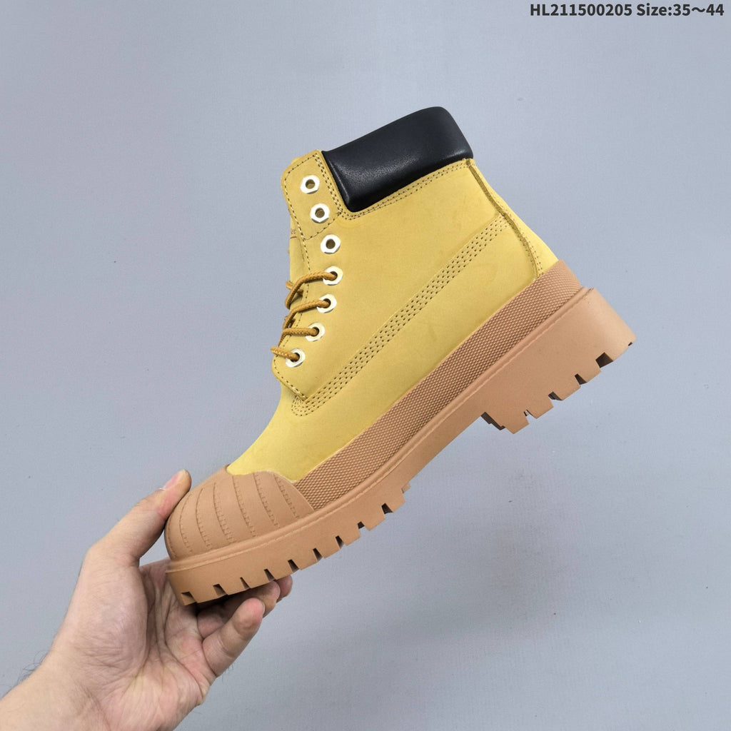 Timberland Yellow High-Cut Lace-Up Boots - product image from the listing.
