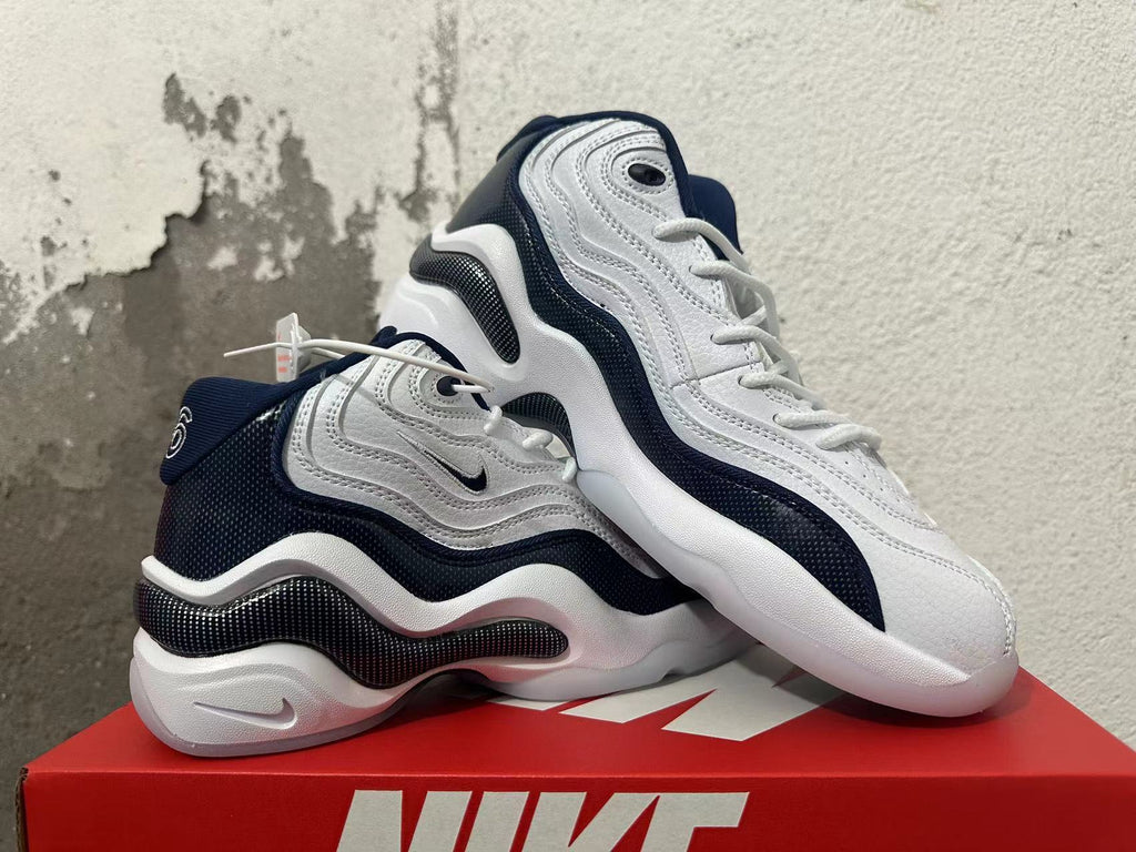 Nike Air Max 97 Sneakers in White and Navy - product image from the listing.