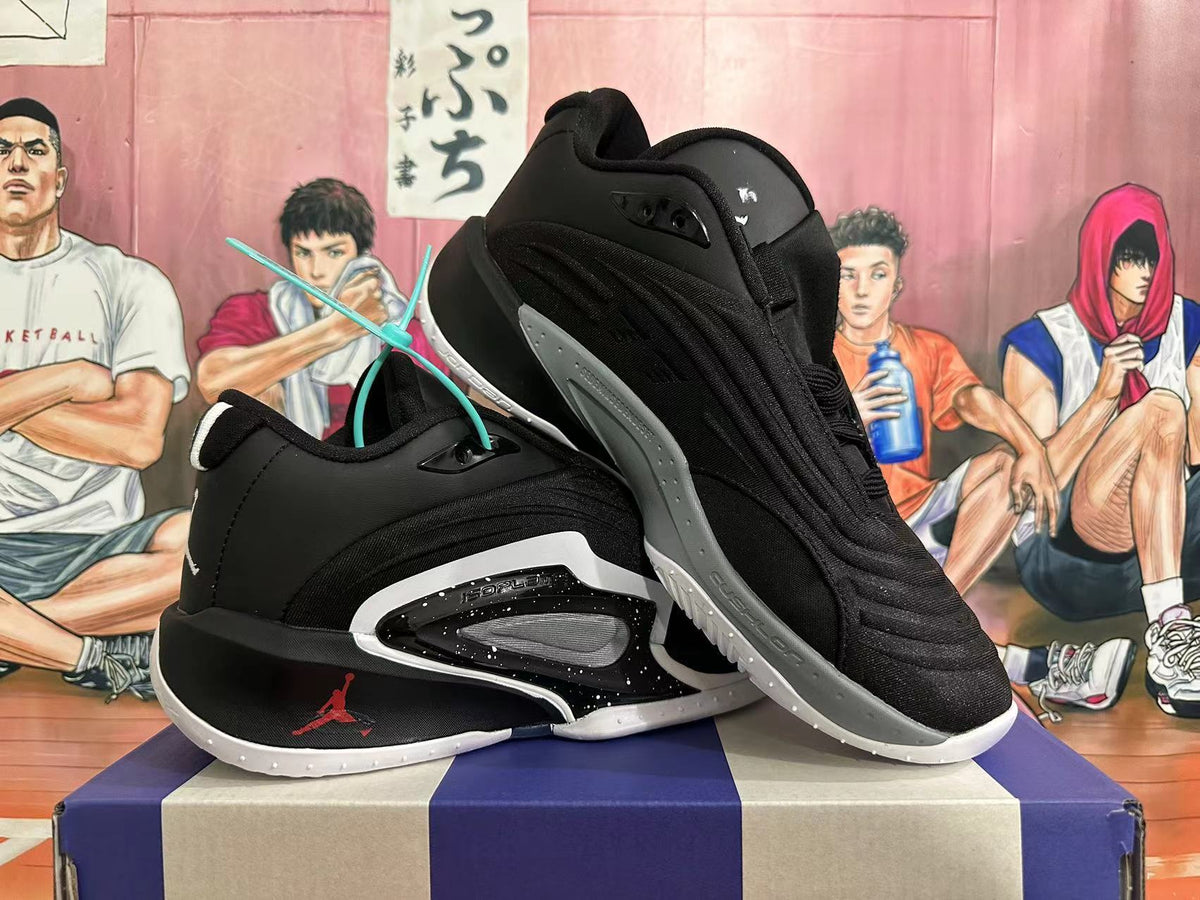 Jordan Luka 2 Basketball Shoes in Black White Red - product image from the listing.