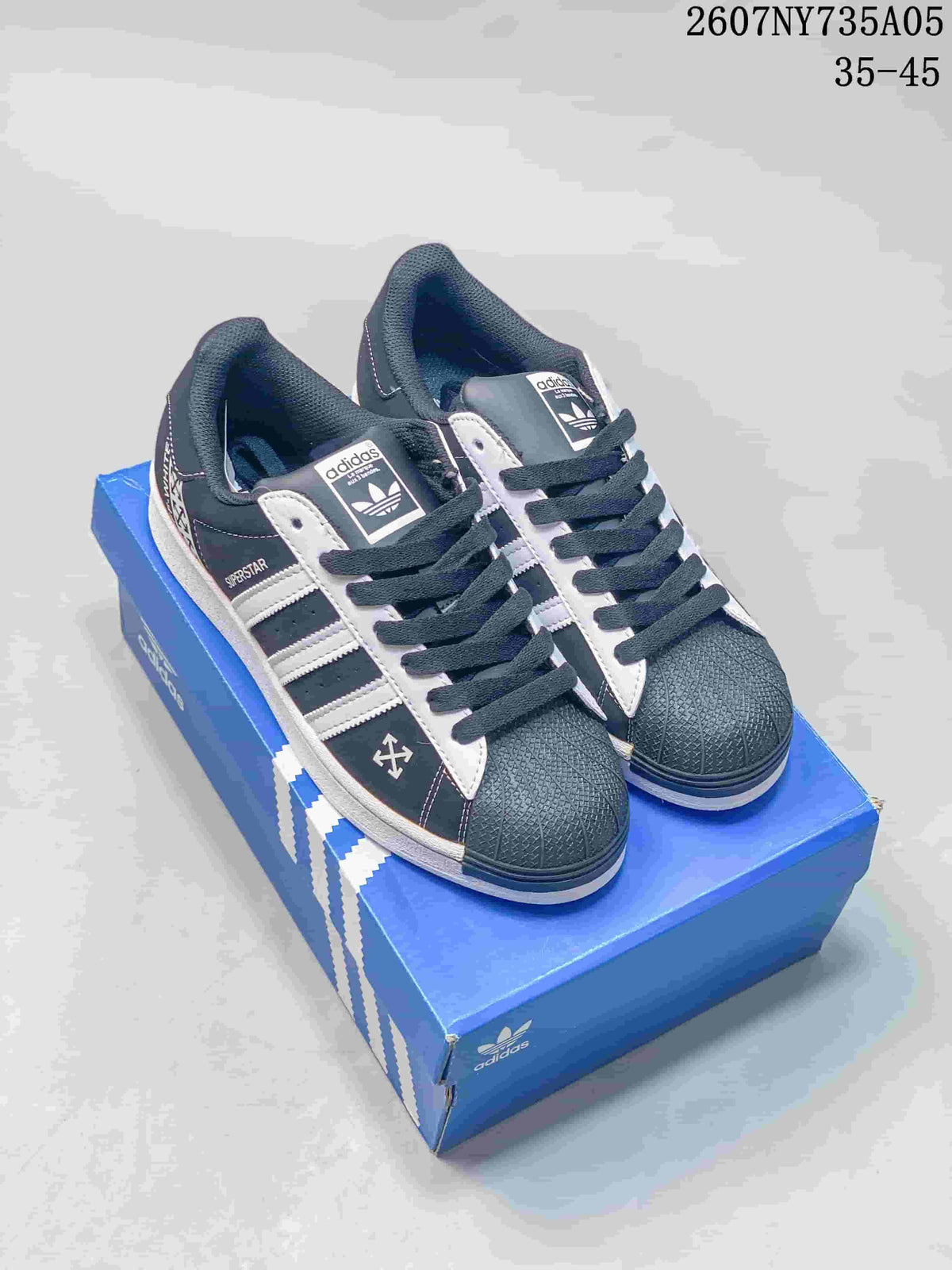 Adidas Superstar Sneakers in Black White 2607NY735A05 - product image from the listing.
